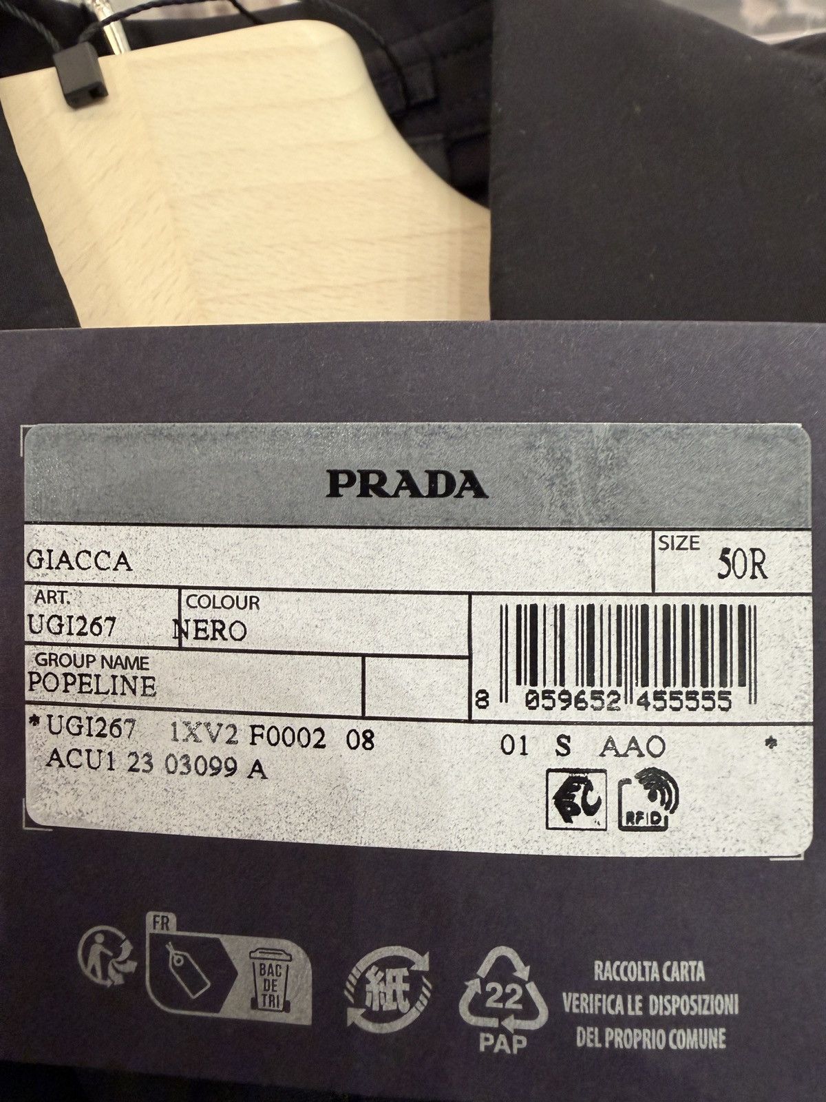 Prada Prada single-breasted cotton jacket Size US S / EU 44-46 / 1 - 9 Thumbnail