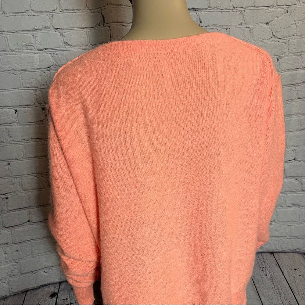 Free People New Free People Harmony Cashmere Orange V Sweater Size S Size S / US 4 / IT 40 - 8 Thumbnail