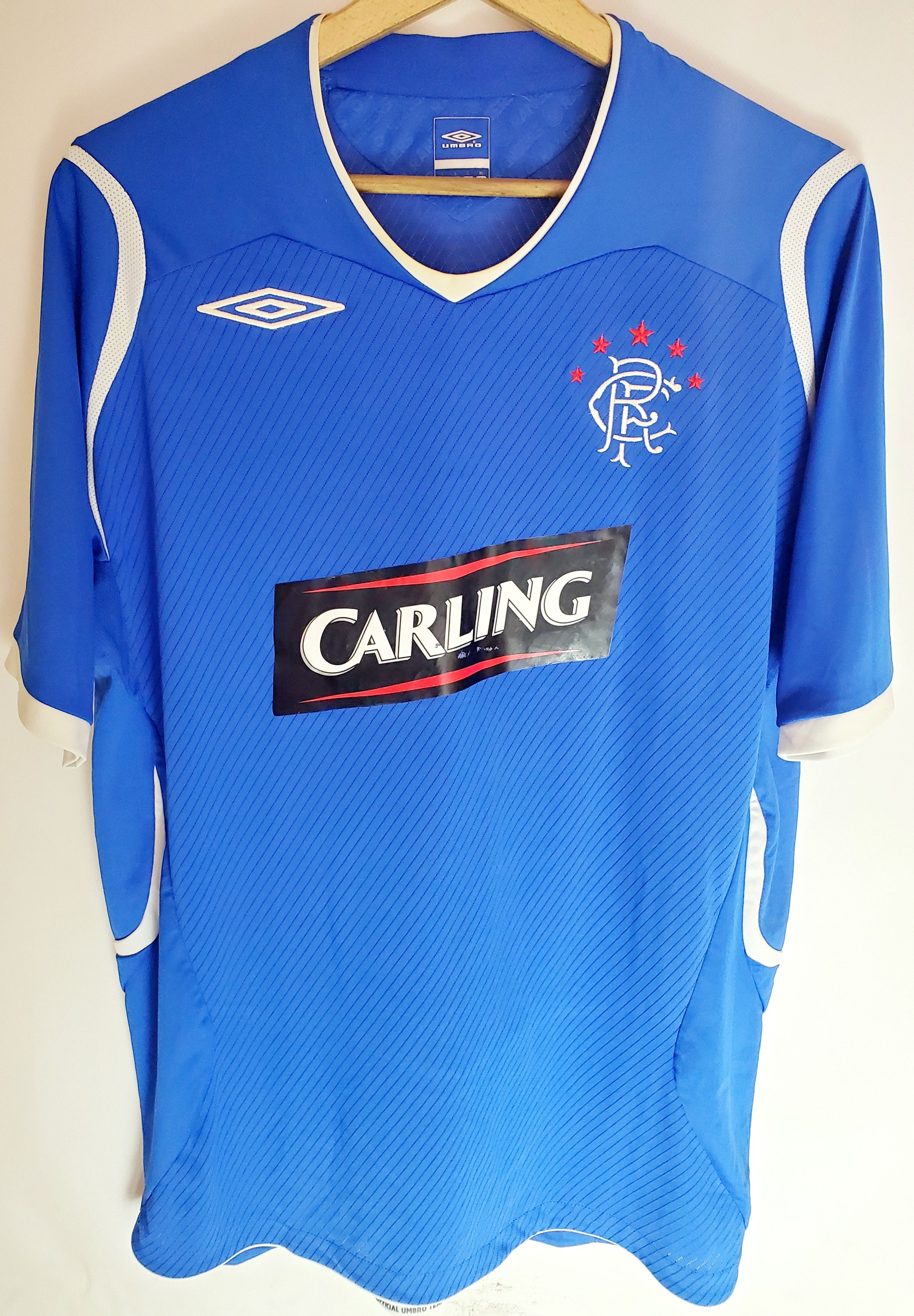 Umbro GLASGOW RANGERS FC HOME SOCCER JERSEY 2008/09 UMBRO L Size US L / EU 52-54 / 3 - 1 Thumbnail