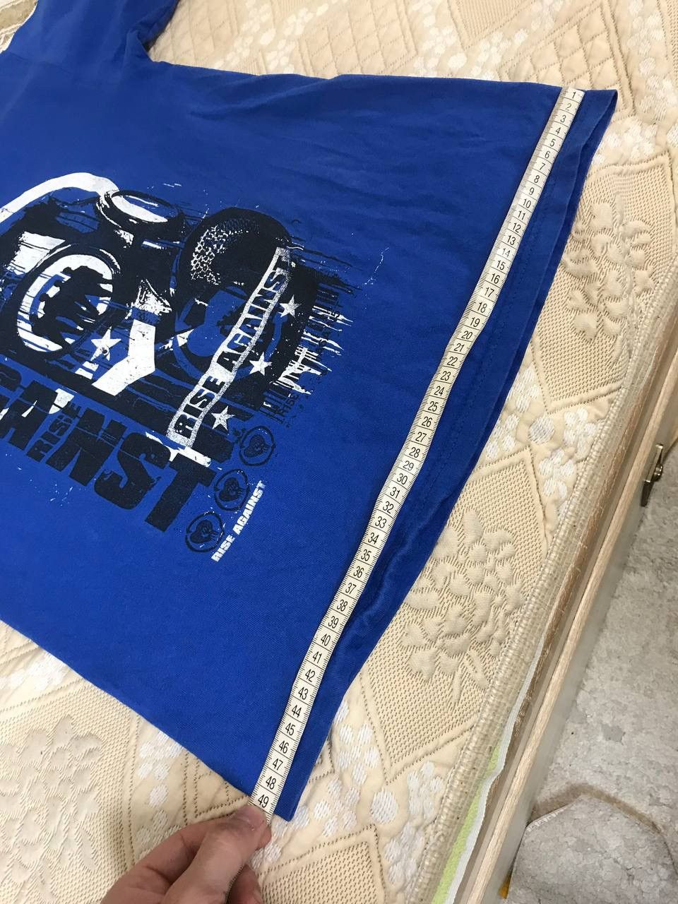 Band Tees 🔥 Rise Against Punk Rock Band Tee Shirt Vintage Blue Size US M / EU 48-50 / 2 - 10 Thumbnail
