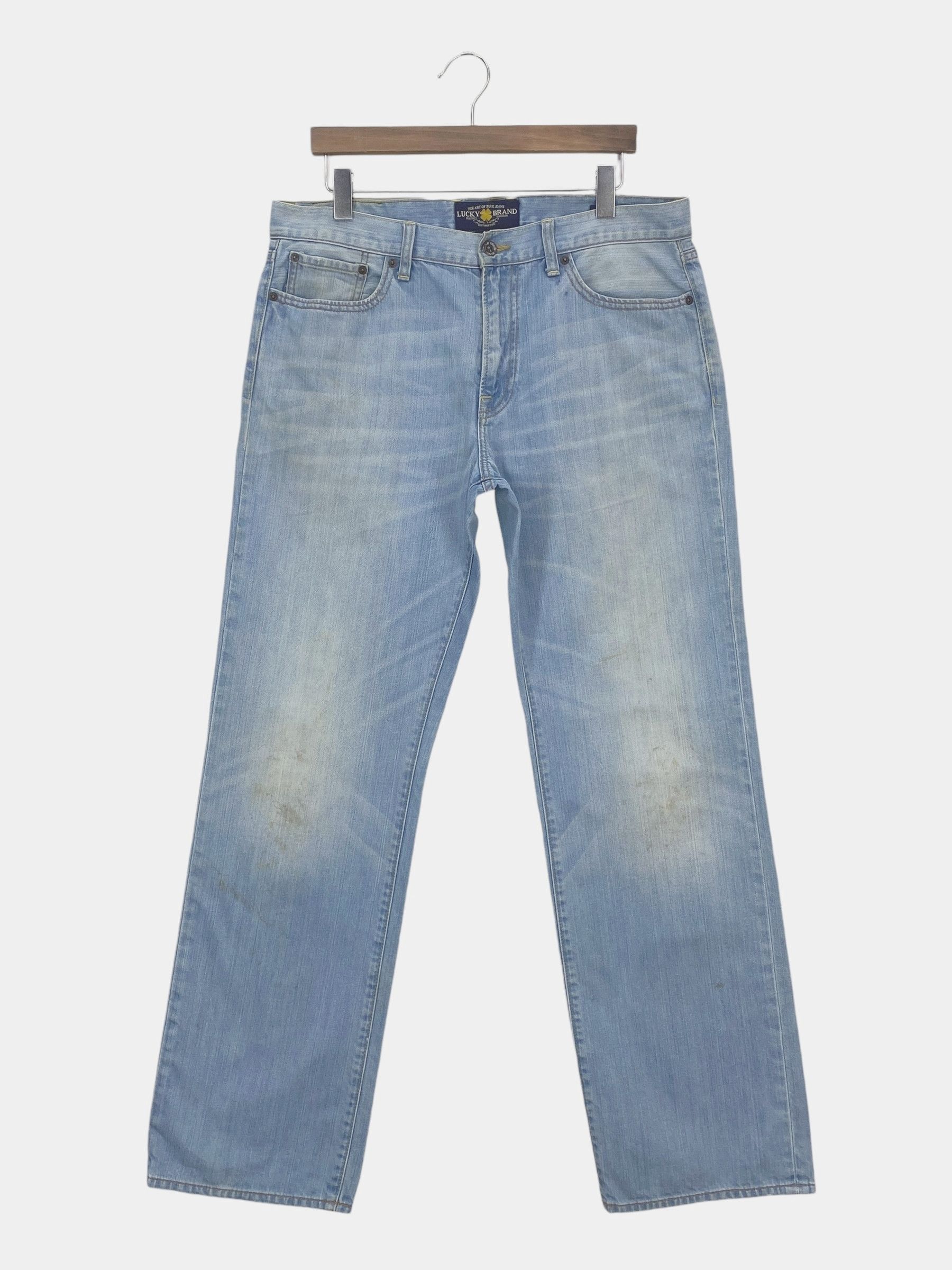 Lucky Brand × Vintage Lucky Brand Dungarees High Waisted Loose Jeans Size US 34 / EU 50 - 2 Thumbnail
