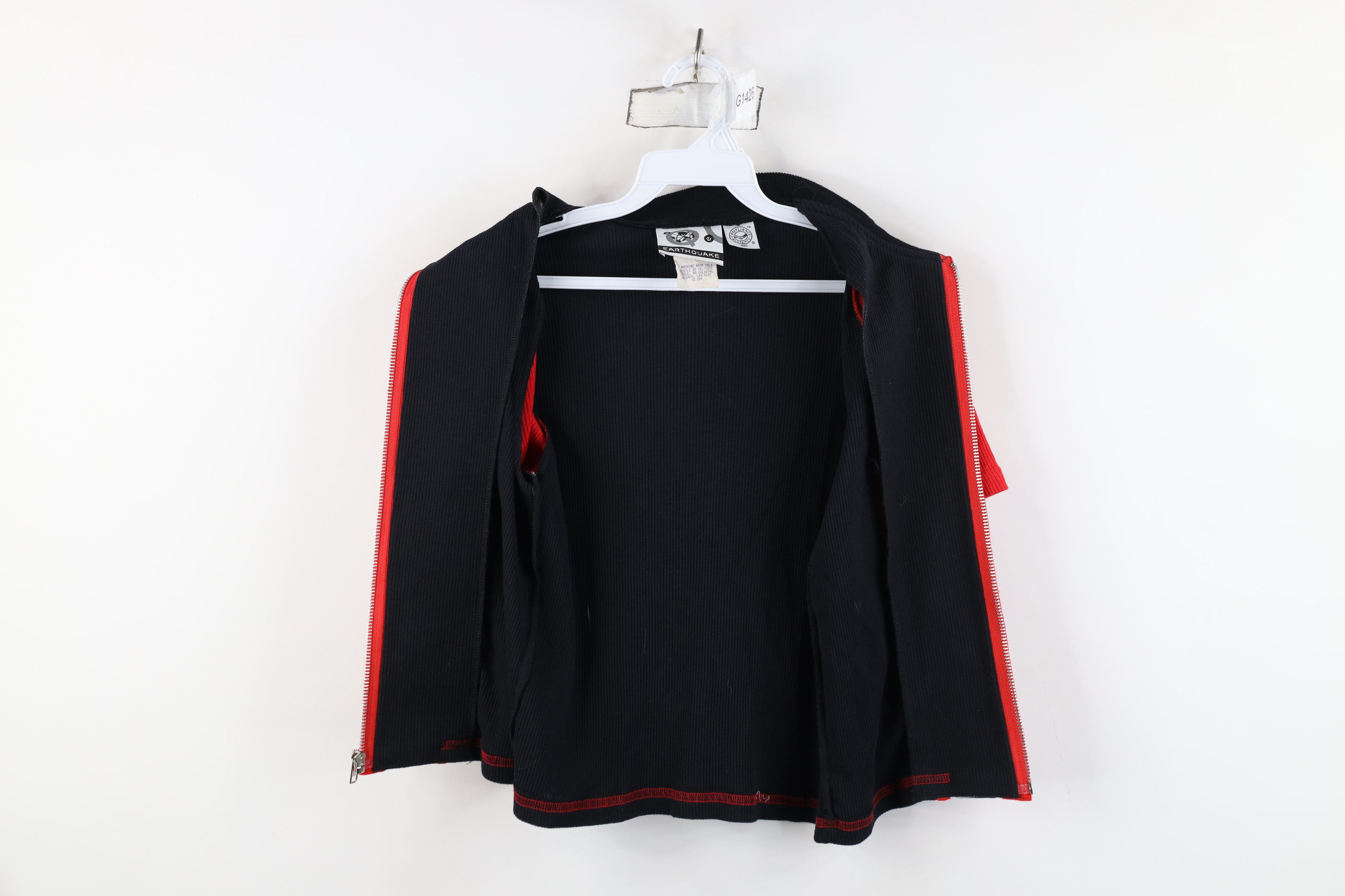 Vintage Vintage 90s Streetwear Panel Knit Full Zip Polo Babydoll USA Size M / US 6-8 / IT 42-44 - 9 Thumbnail