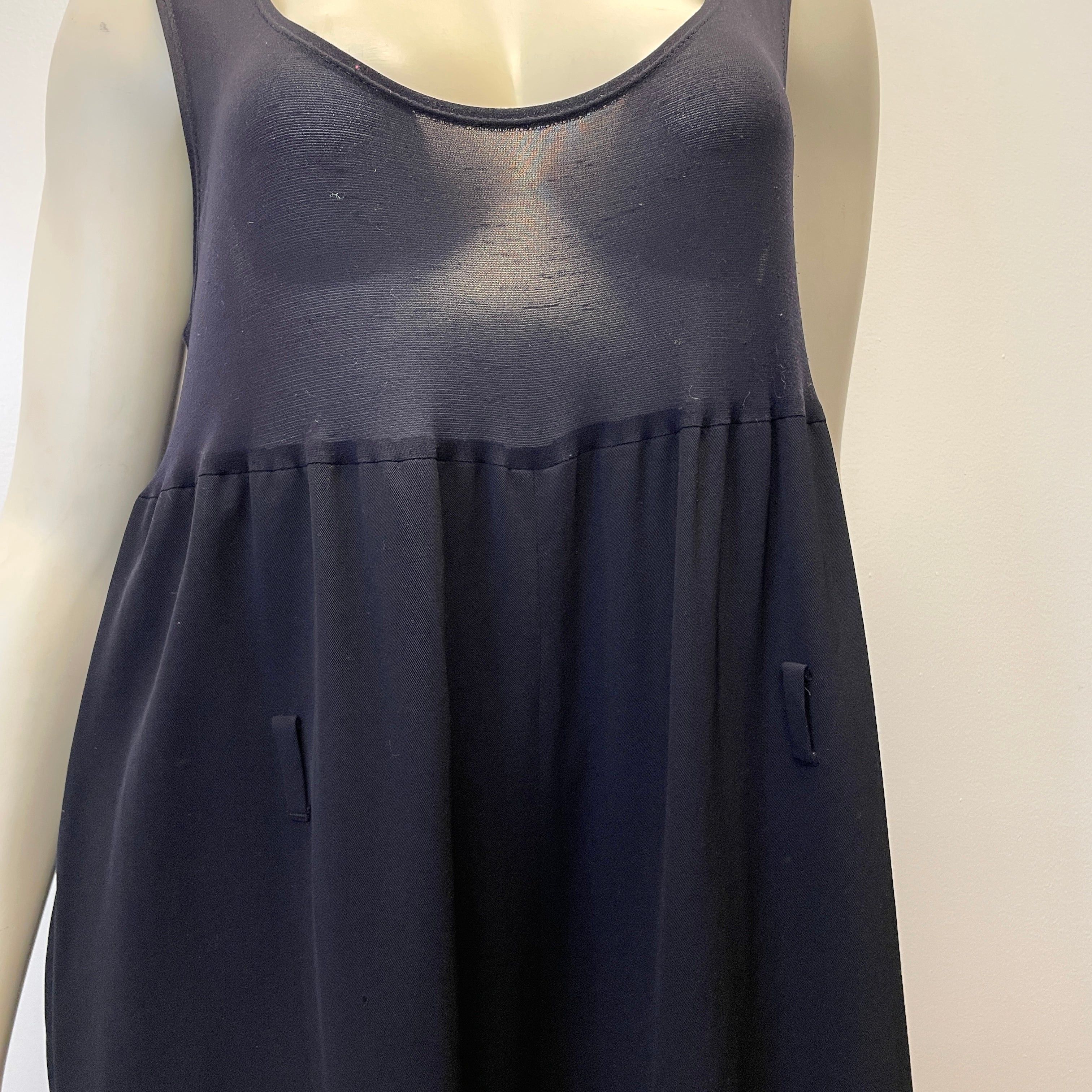 Yohji Yamamoto Yohji Yamamoto Navy Blue Vintage Designer Jumpsuit Size M Size 30" / US 8 / IT 44 - 3 Thumbnail