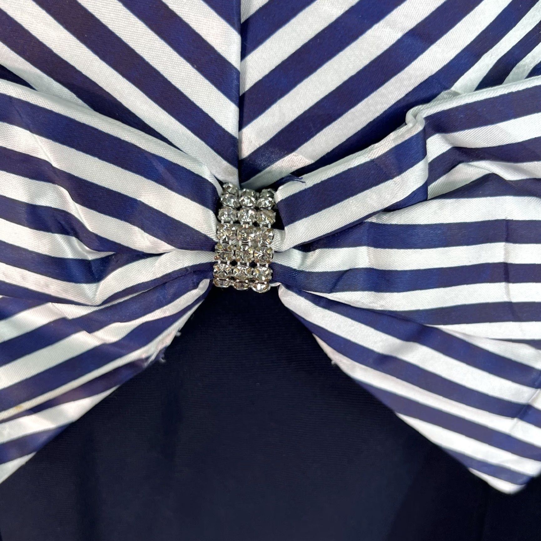 Speedo Vintage Aspeed Design Dress Size L Blue Jeweled Bow Wrap Cold Shoulder US Made Size L / US 10 / IT 46 - 5 Thumbnail