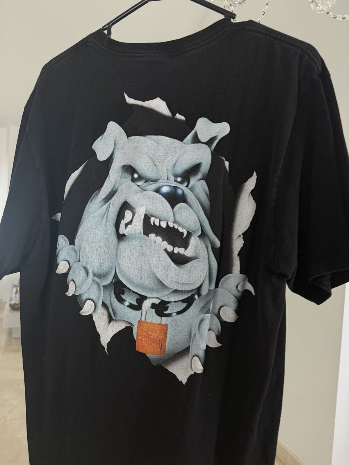 Stussy Stüssy Bulldog Graphic Tee - Black Size US M / EU 48-50 / 2 - 1 Thumbnail