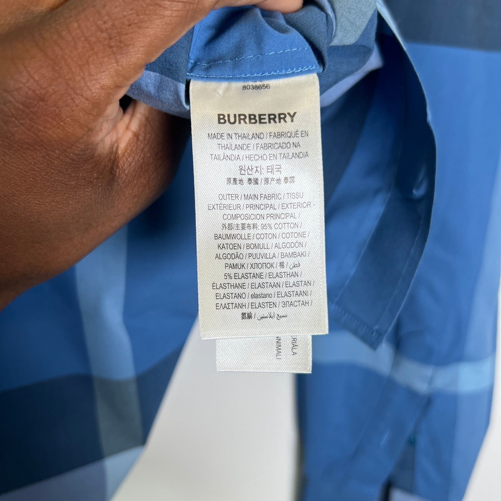 Burberry Burberry Blue Check Button-Up Shirt Size US S / EU 44-46 / 1 - 4 Thumbnail