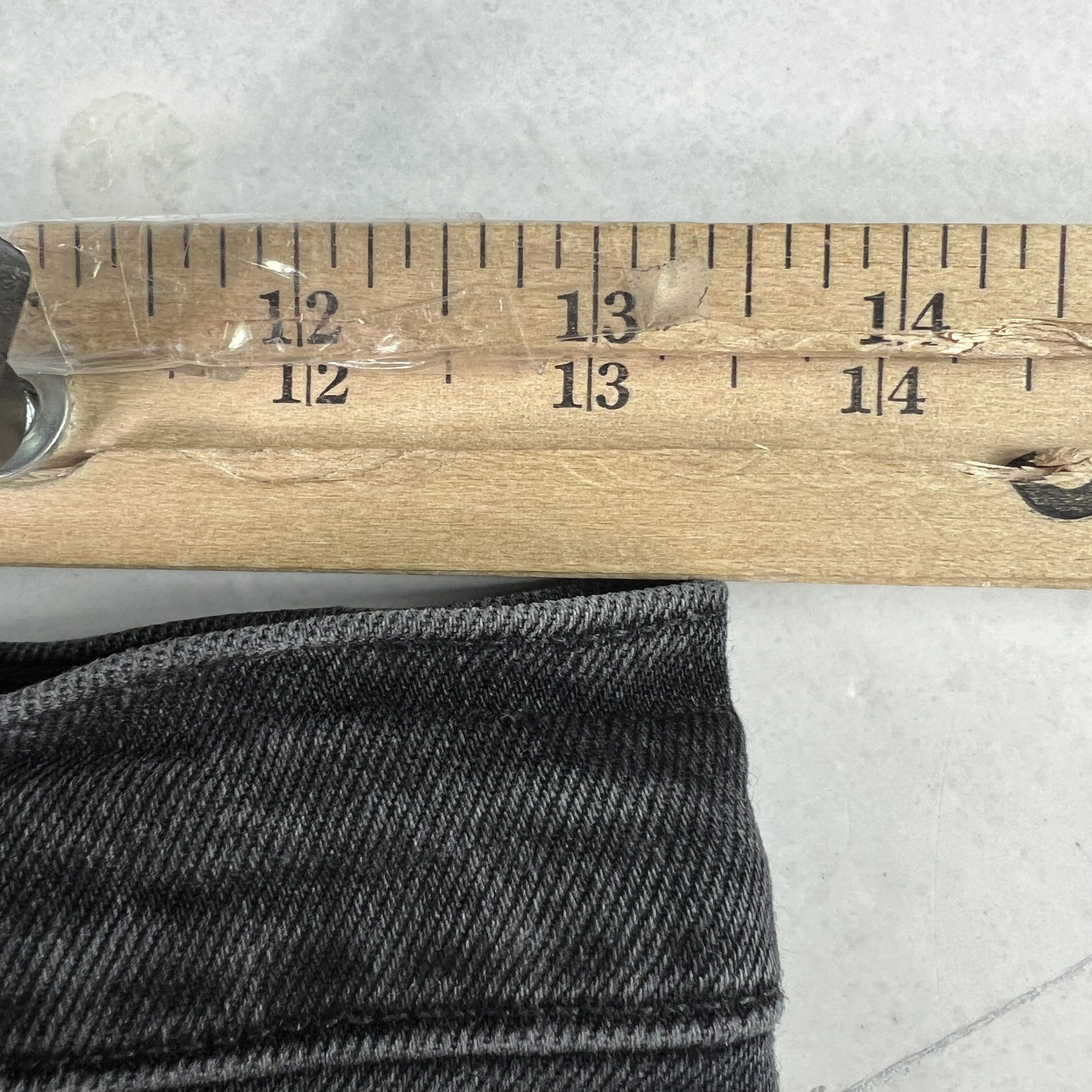Agolde AGOLDE Jeans Riley Crop Mid Rise Straight Black Faded Denim Size 26" / US 2 / IT 38 - 20 Thumbnail