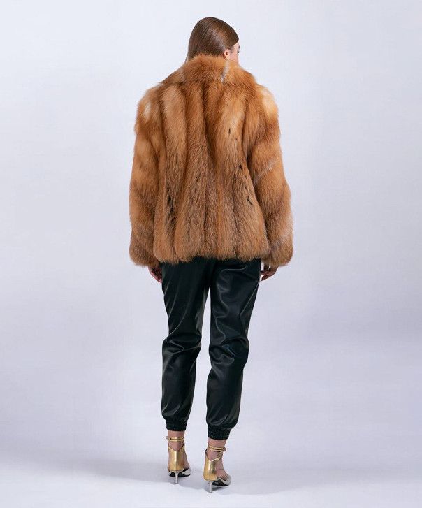 Other Women’s Red Fox Fur Coat Size L / US 10 / IT 46 - 3 Thumbnail