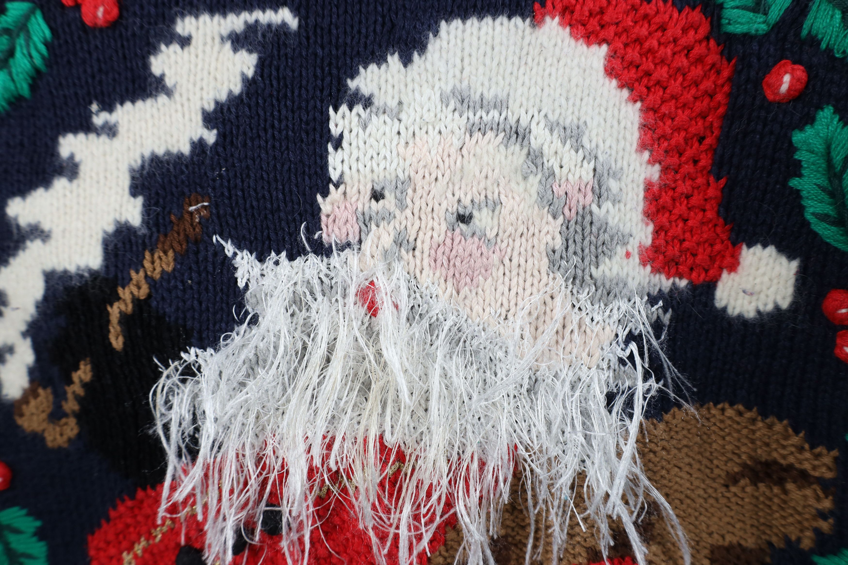 Vintage Vintage 90s Design Philip Santa Claus Christmas Sweater Size S / US 4 / IT 40 - 5 Thumbnail