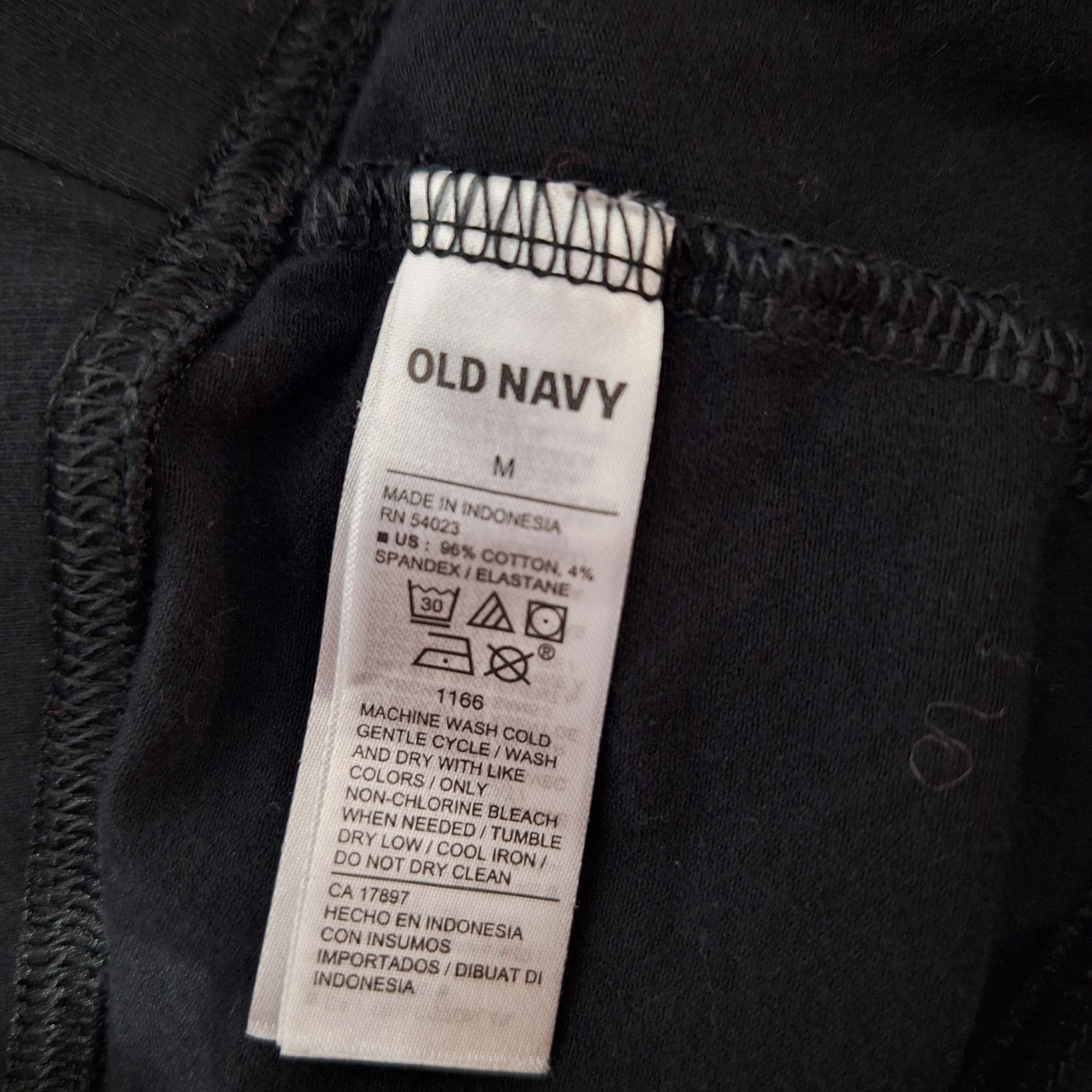 Old Navy Old Navy Blackjack Jersey Leggings Size M Black Mid Rise Cot Size 30" / US 8 / IT 44 - 4 Thumbnail