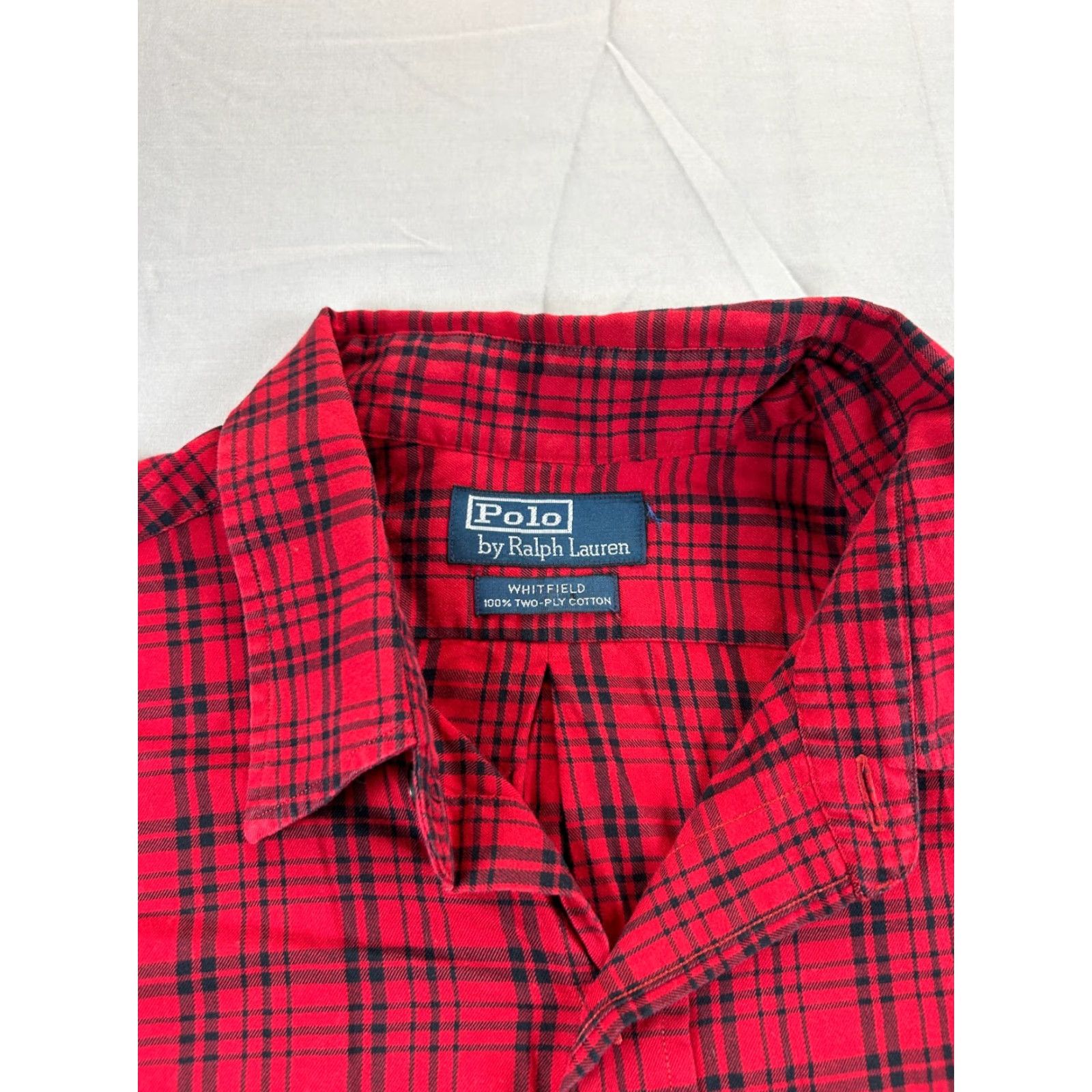 Polo Ralph Lauren Polo Ralph Lauren Shirt Mens XL Red Black Whitfield Chest Pocket Buffalo Plaid Size US XL / EU 56 / 4 - 2 Thumbnail