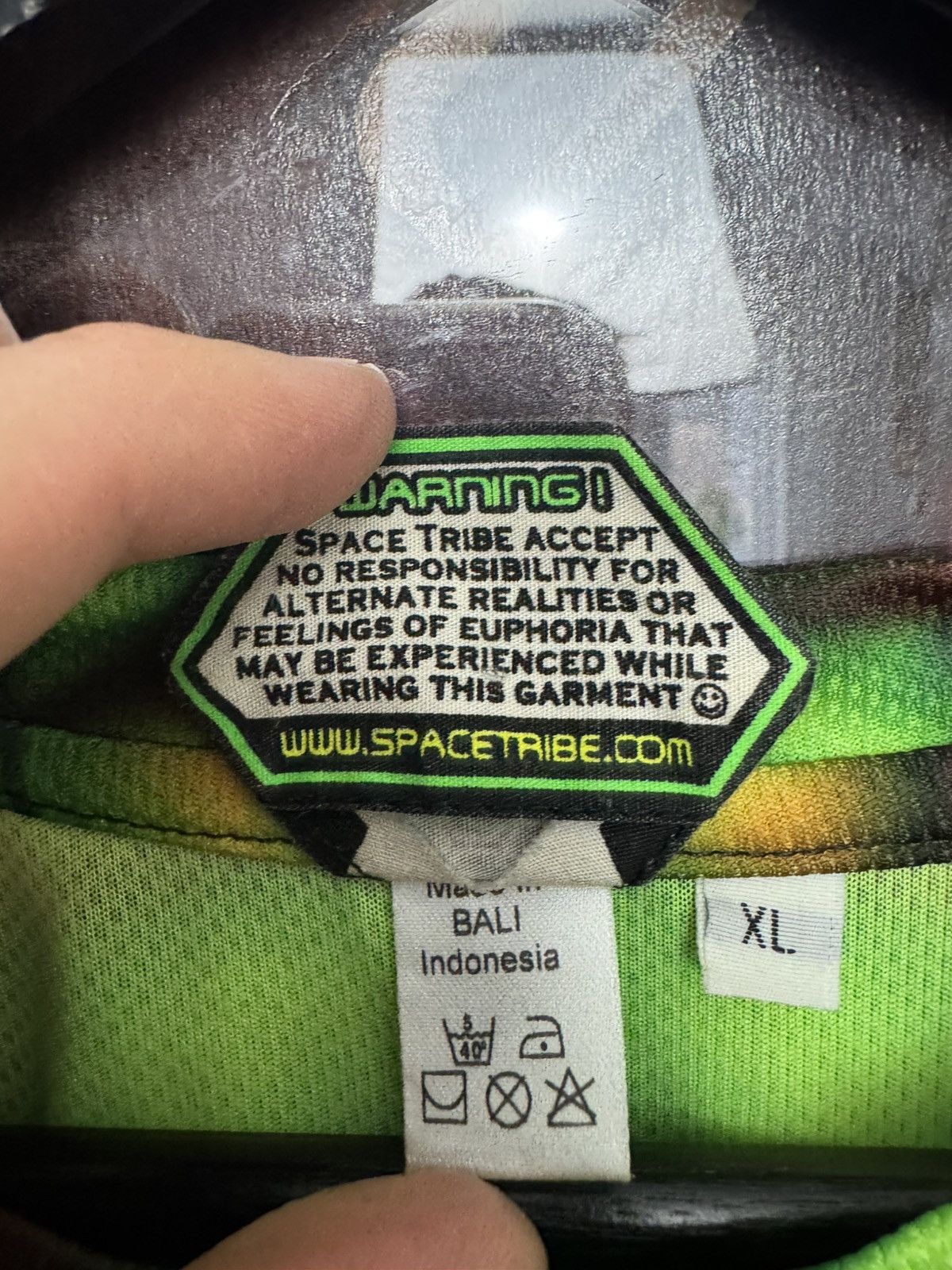 Vintage Vintage Space Tribe Psychodelic Techno Rave Sport Tee Drugs Size US L / EU 52-54 / 3 - 5 Thumbnail