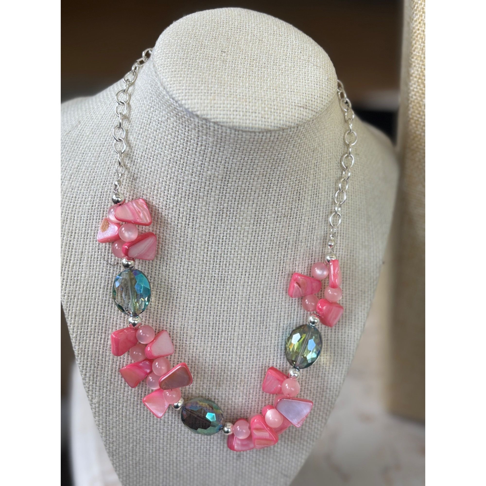 Other Spring/Summer PastelColorful Beaded & Gemstone Statement Ne Size ONE SIZE - 4 Thumbnail