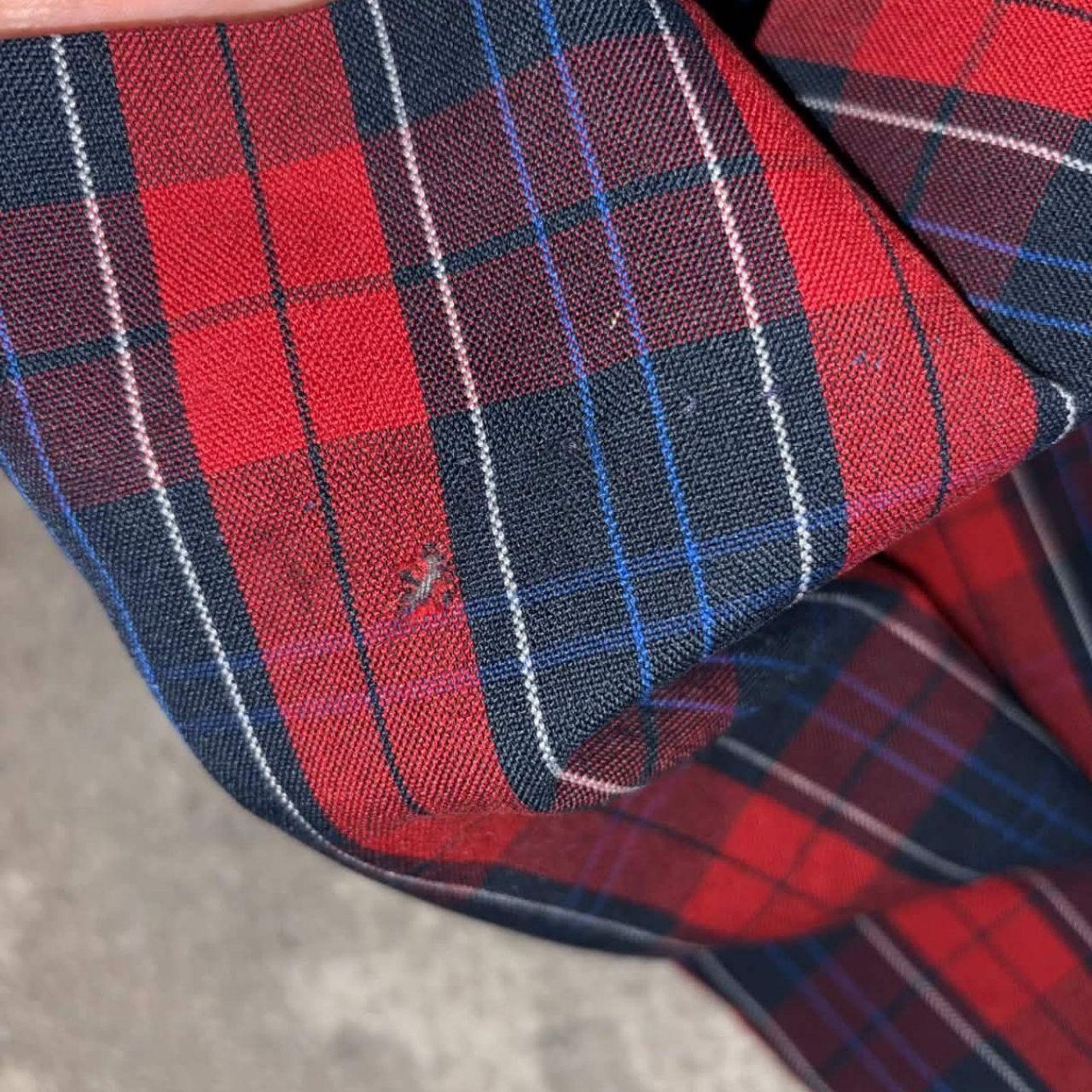 Vintage Vintage 90s Pleated Plaid Mini Skirt Size 27" / US 4 / IT 40 - 3 Thumbnail