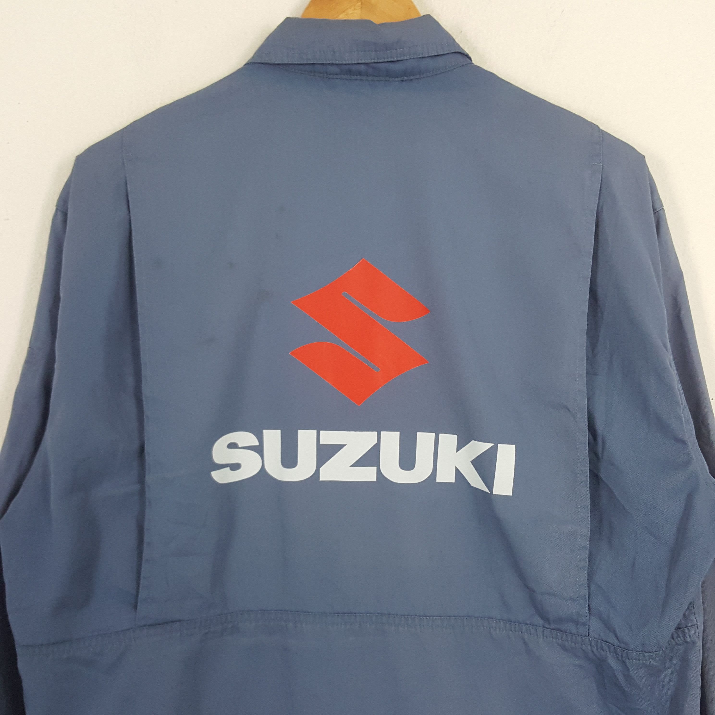 Japanese Brand × Vintage Vintage Suzuki Japanese Motorsports Racing Custom Jacket Size US L / EU 52-54 / 3 - 5 Thumbnail