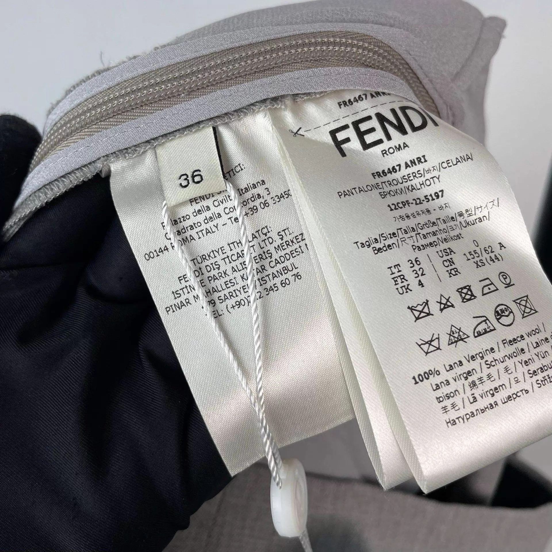 Fendi Fendi women's tailored trousers Size 25" / US 0 / IT 36 - 6 Thumbnail