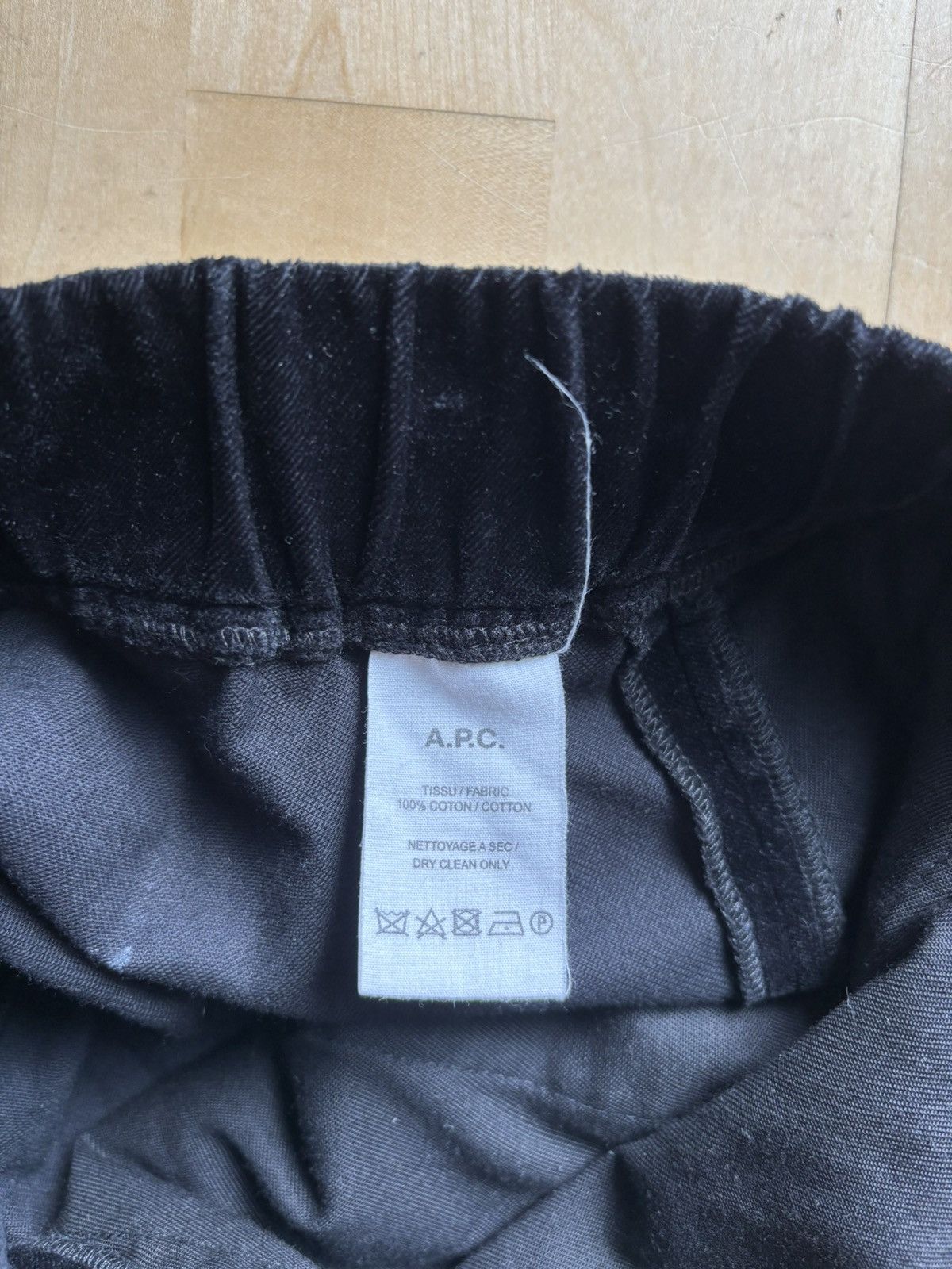 A.P.C. A.P.C Black Crushed Velvet Trouser Size US 34 / EU 50 - 6 Thumbnail