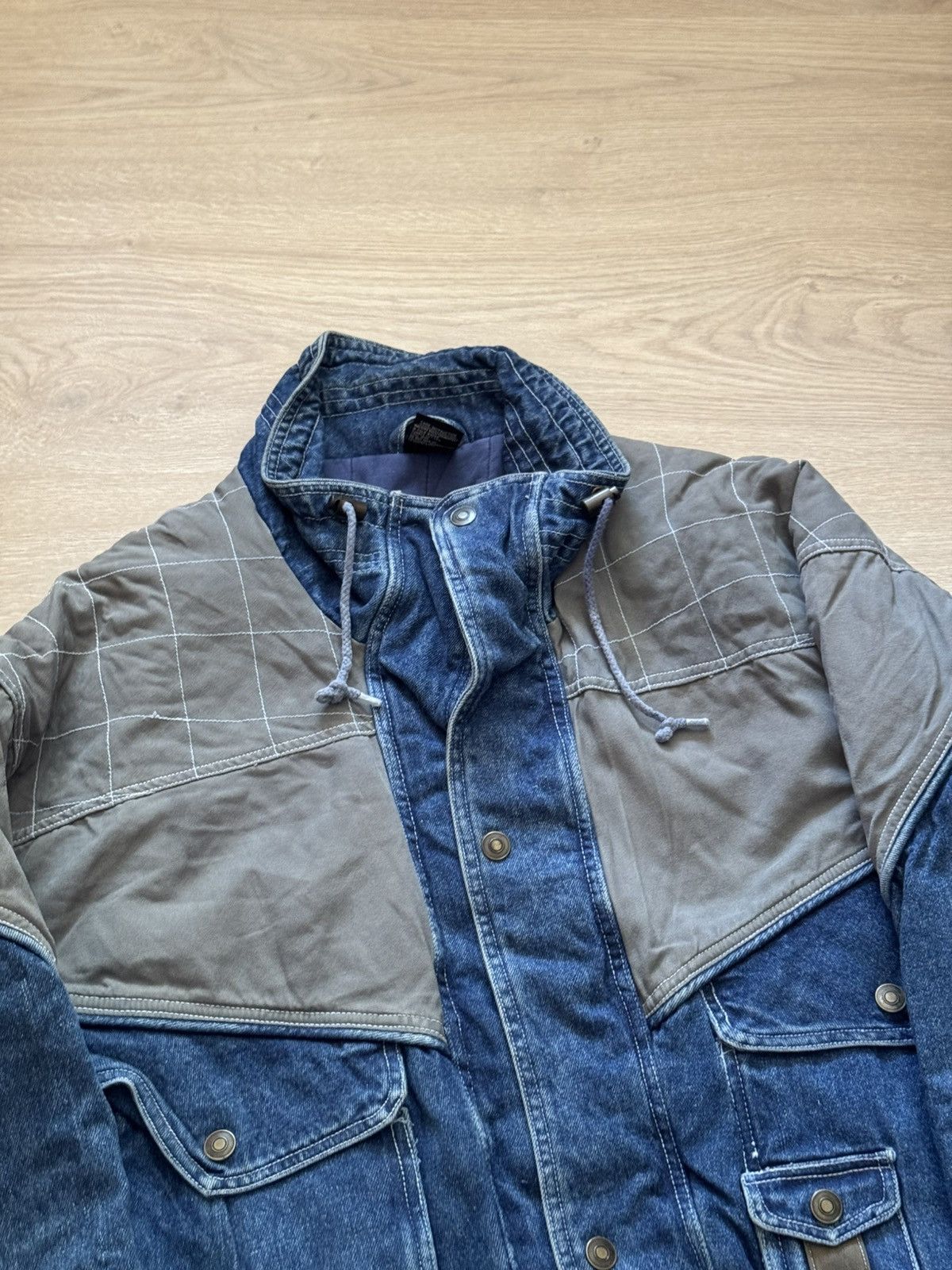 Vintage Vintage 90’s Archival Denim Jeans Baggy Japanese Jacket Size US XL / EU 56 / 4 - 3 Thumbnail