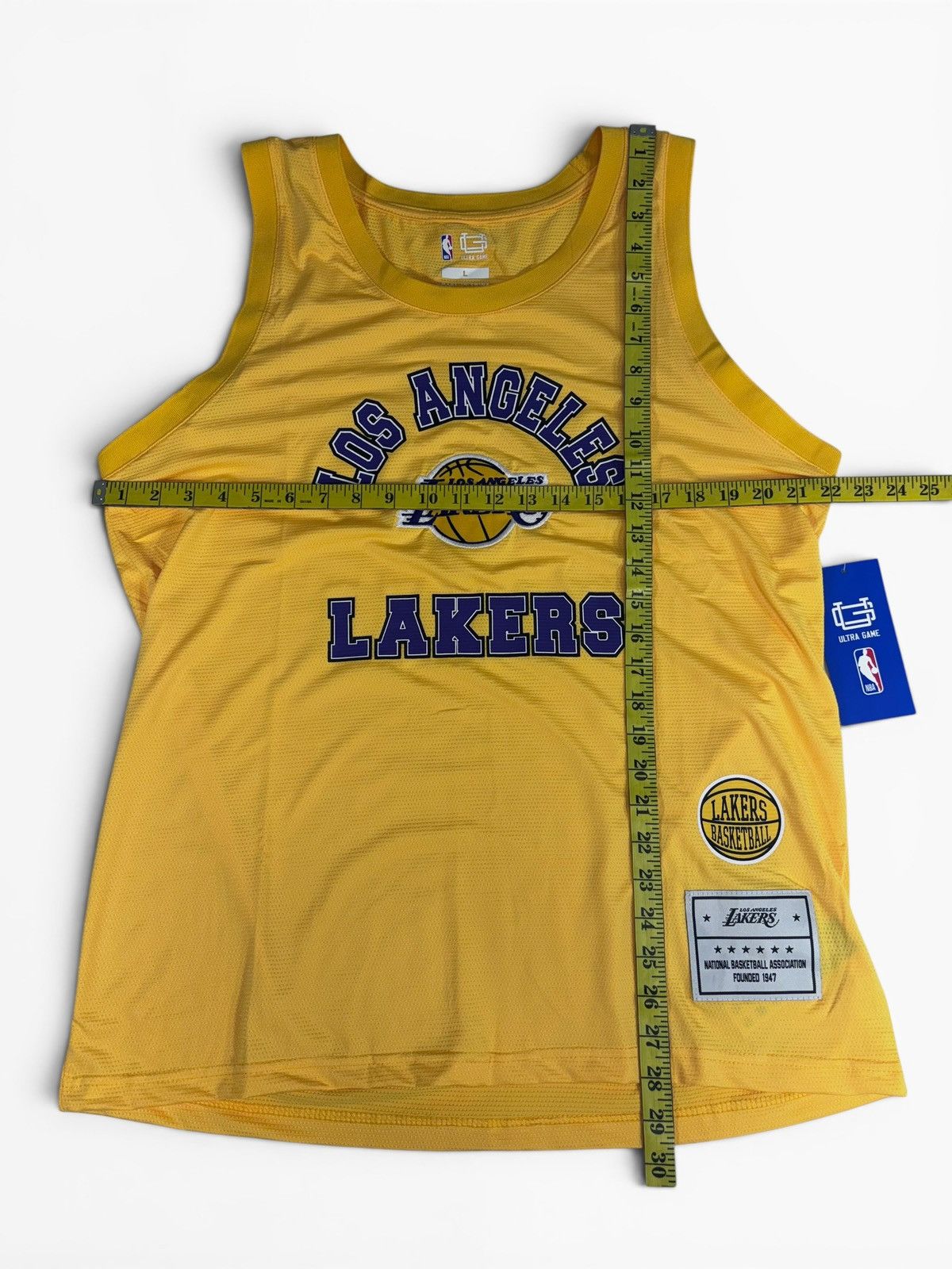 Other NBA Los Angeles Lakers Mesh Tank Top Yellow Size L NWT Y2K Size US L / EU 52-54 / 3 - 5 Thumbnail