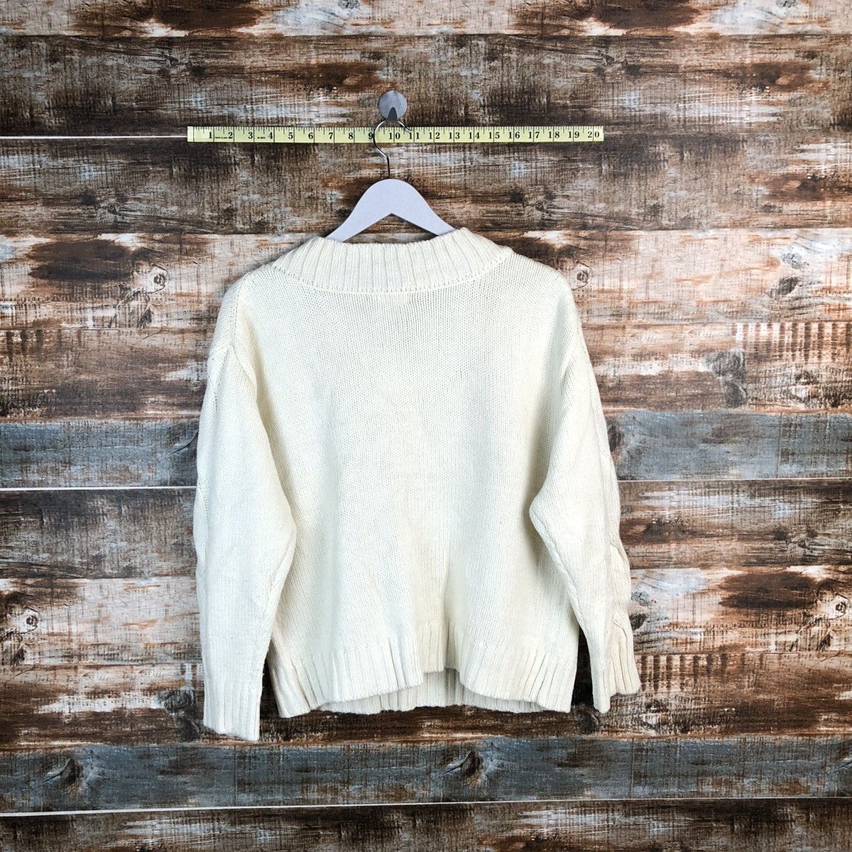 Homespun Knitwear × Japanese Brand Lepsim White cable Knitwear sweatshirt #A1661 Size M / US 6-8 / IT 42-44 - 12 Thumbnail