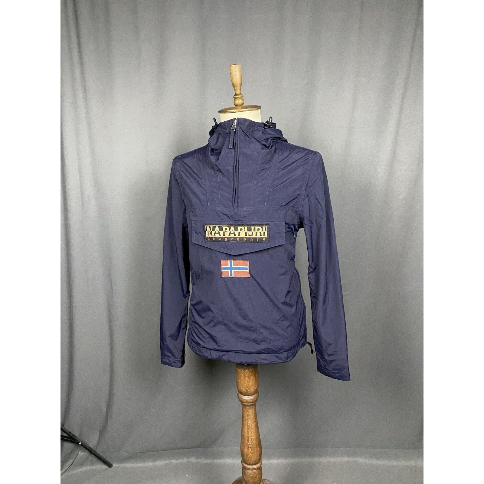 Napapijri Napapijri Rainforest Men's Blue Anorak Windbreaker Jacket Si Size US M / EU 48-50 / 2 - 2 Thumbnail