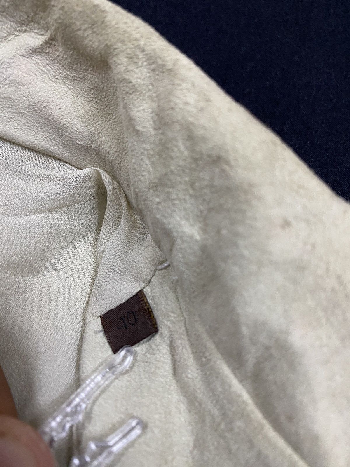 Loewe Authentic🔥Loewe Goat Skin/Silk Liner Button Ups Shirt Size US XXS / EU 40 - 24 Thumbnail