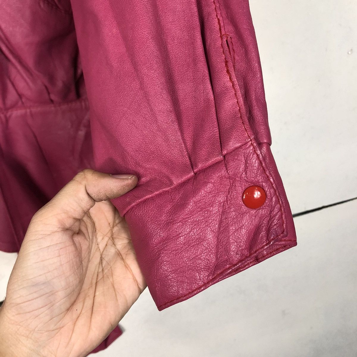 Japanese Brand 🔥VINTAGE CROPPED LEATHER JACKET PETRUSKA ISSEY MIYAKE Size US S / EU 44-46 / 1 - 16 Thumbnail