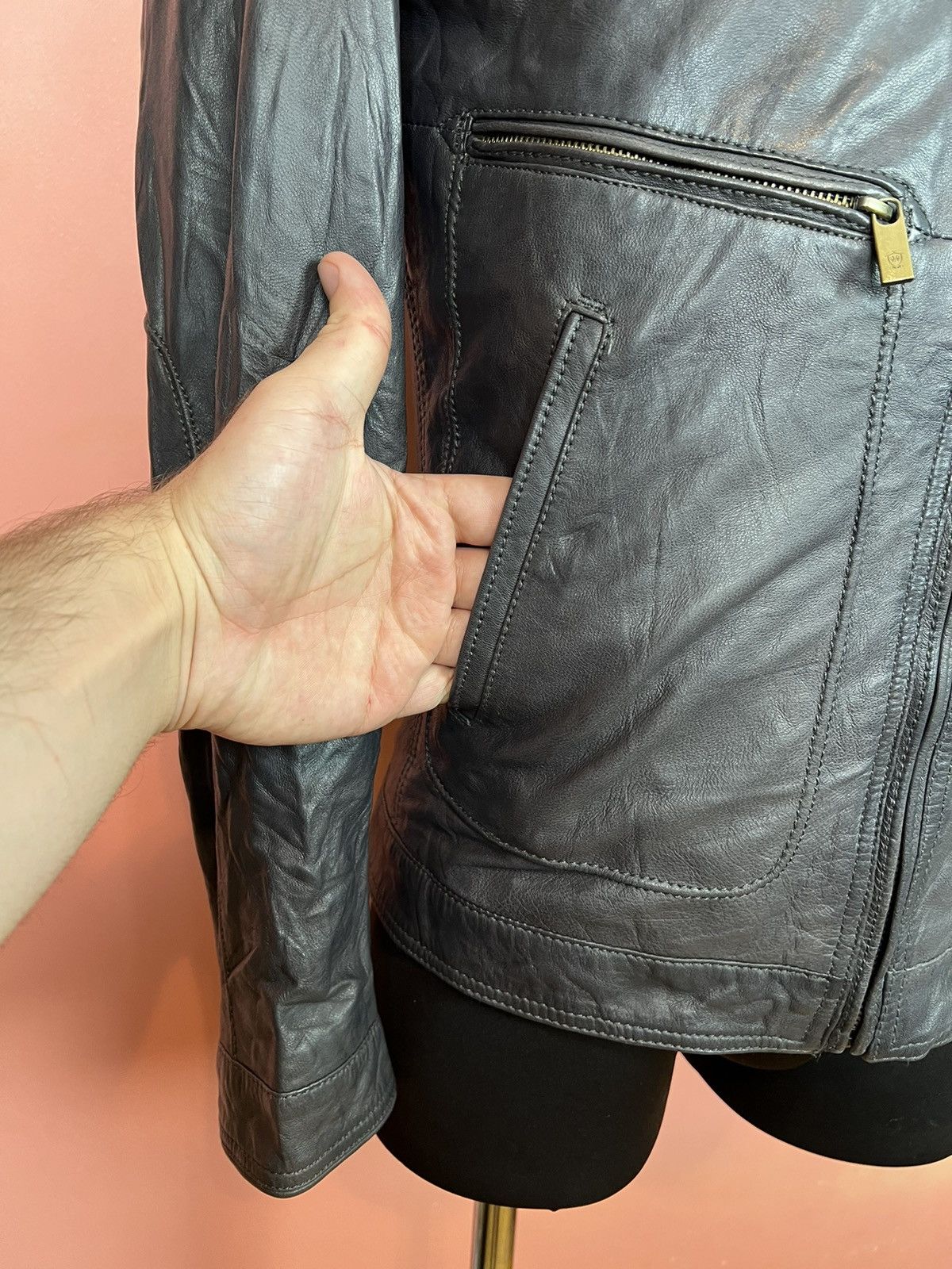 Massimo Dutti Massimo dutti leather jacket hype classic Size US S / EU 44-46 / 1 - 5 Thumbnail