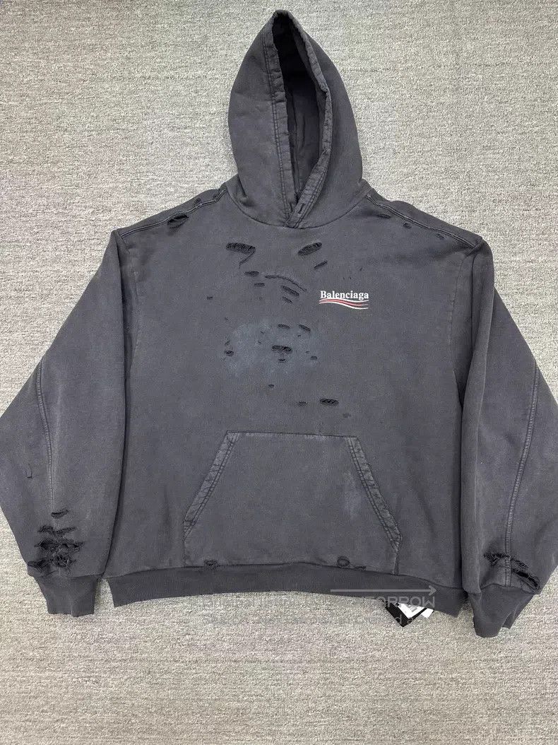 Balenciaga Balenciaga Coke Aged Hoodie Size US M / EU 48-50 / 2 - 1 Thumbnail