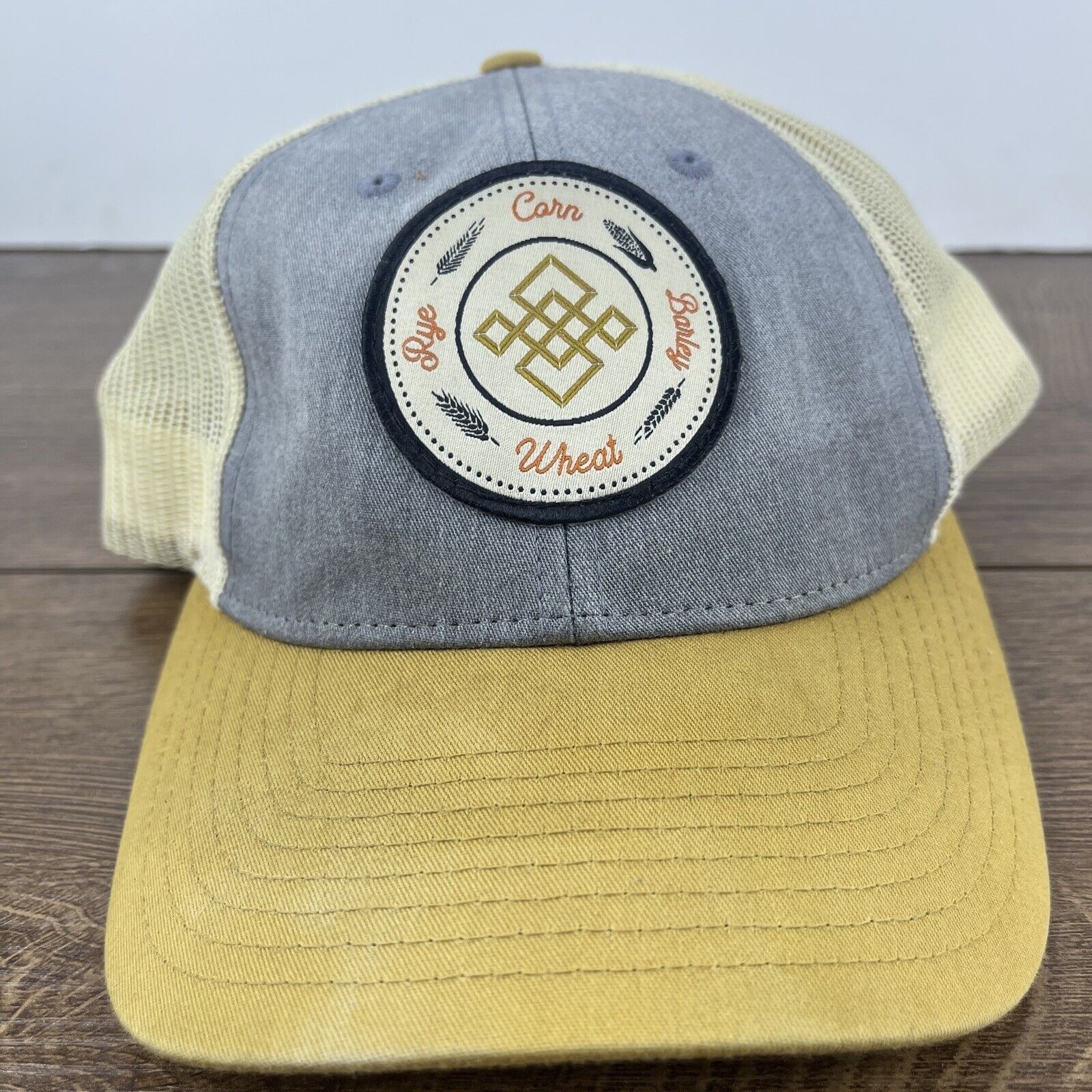 Other Farmer Hat Corn Barley Wheat Rye Hat Gray Hat Adjustable Adu Size ONE SIZE - 2 Thumbnail