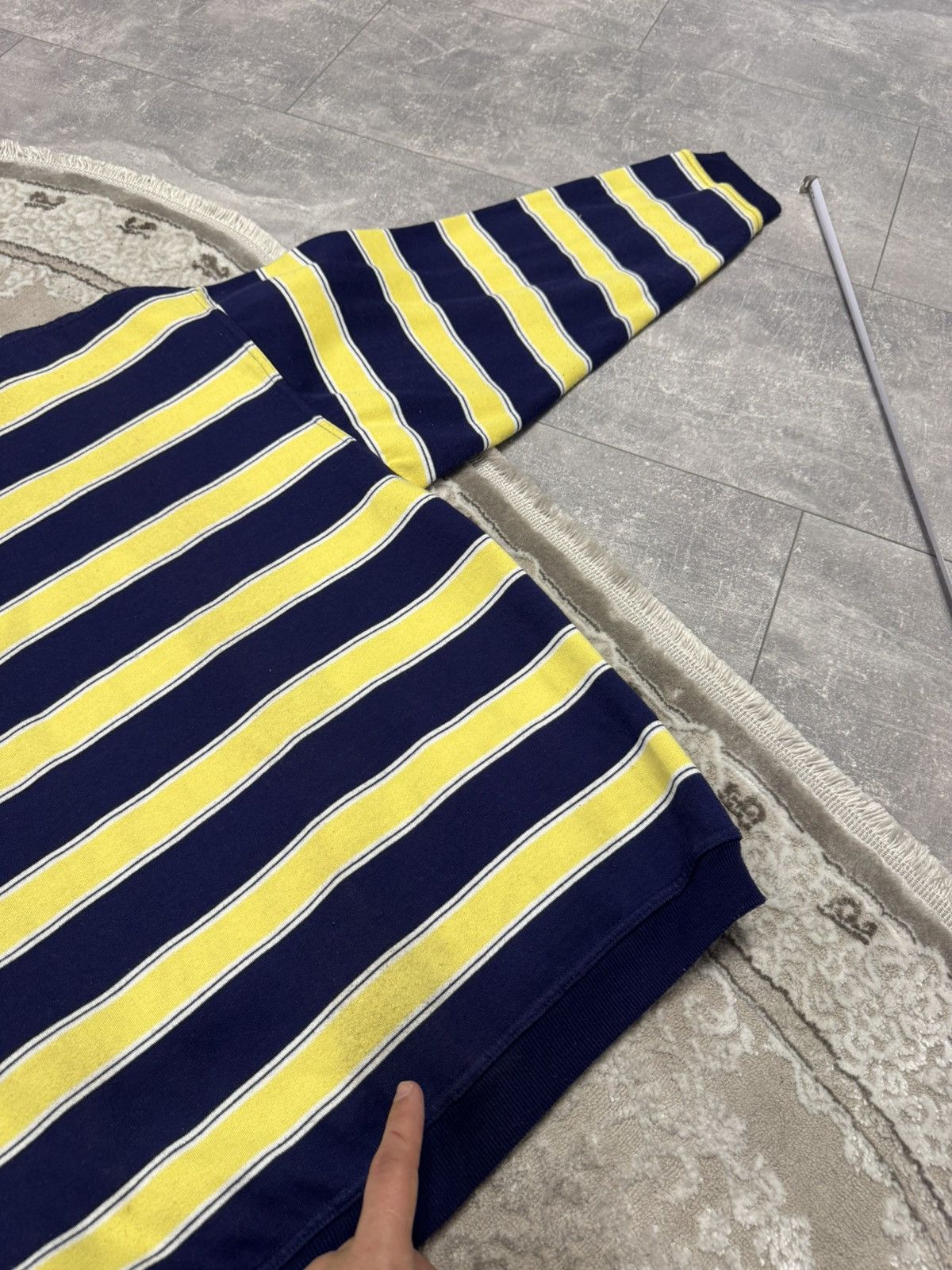 Lacoste Vintage Lacoste Striped Sweatshirt Crewneck Jumper Size US M / EU 48-50 / 2 - 9 Thumbnail