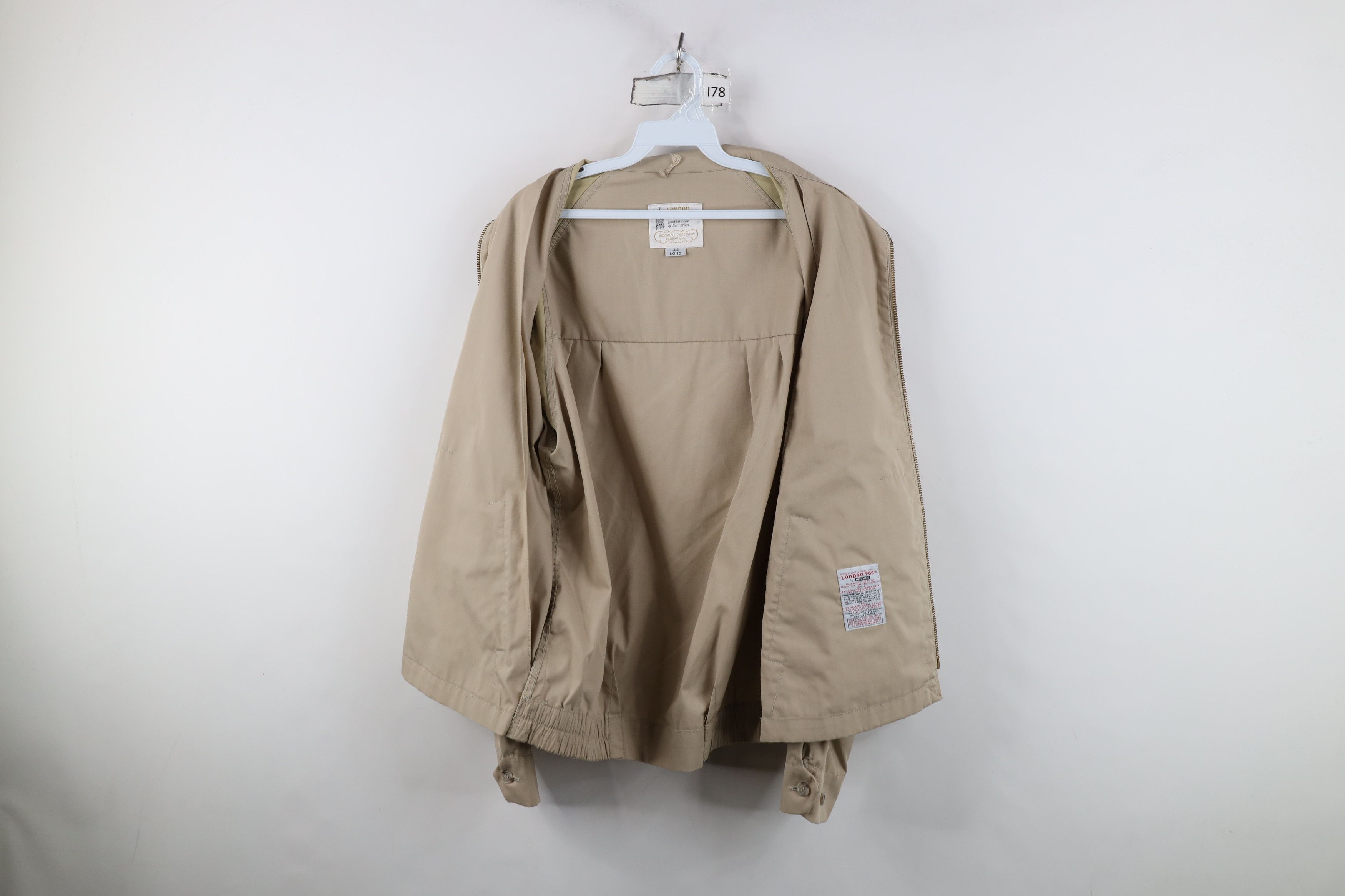 Vintage Vintage 70s Streetwear Cafe Racer Bomber Jacket Beige USA Size US XXL / EU 58 / 5 - 11 Thumbnail