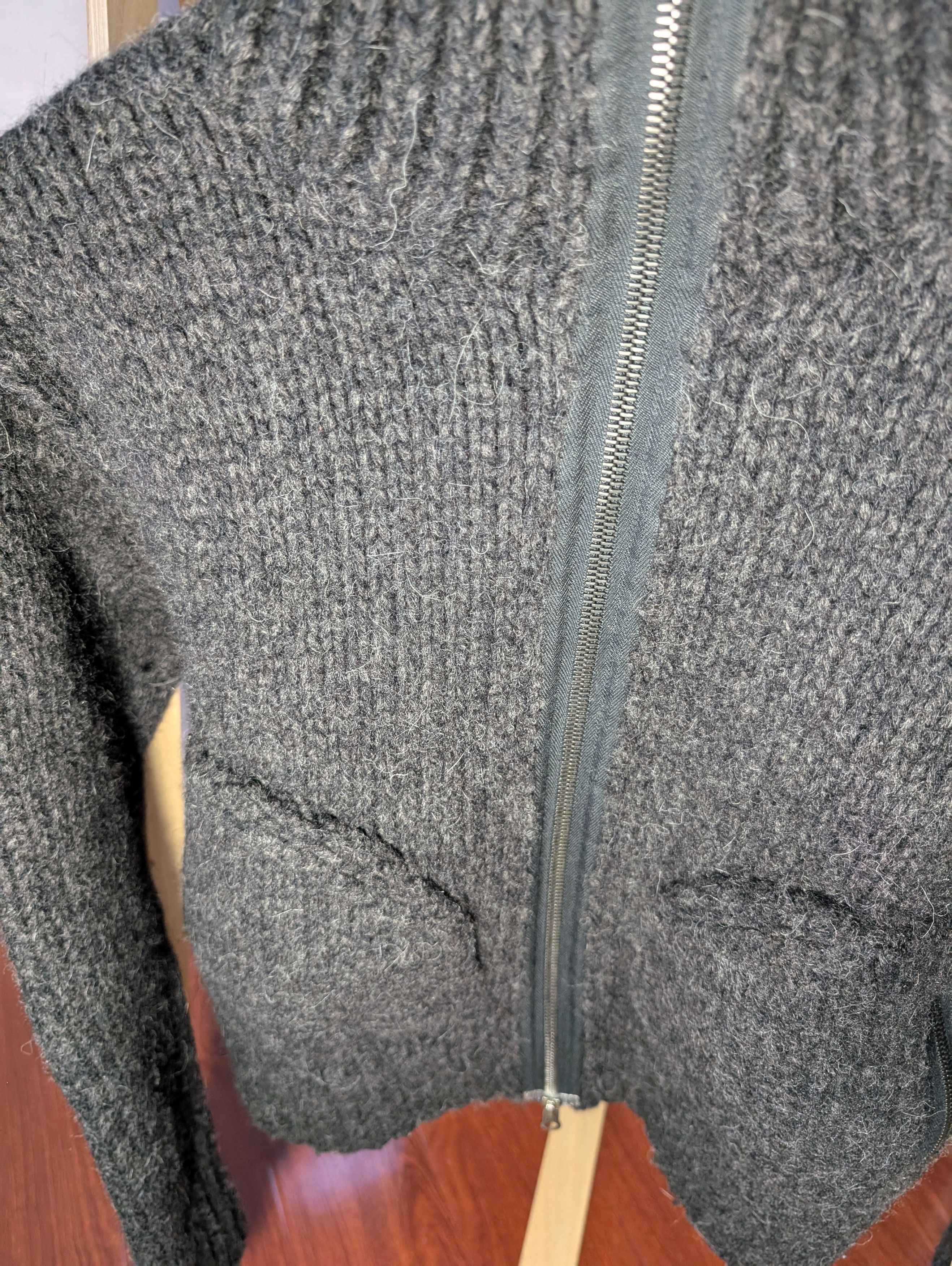 Isamu Katayama Backlash Heavy alpaca wool zip up knit reversible Size US XS / EU 42 / 0 - 5 Thumbnail