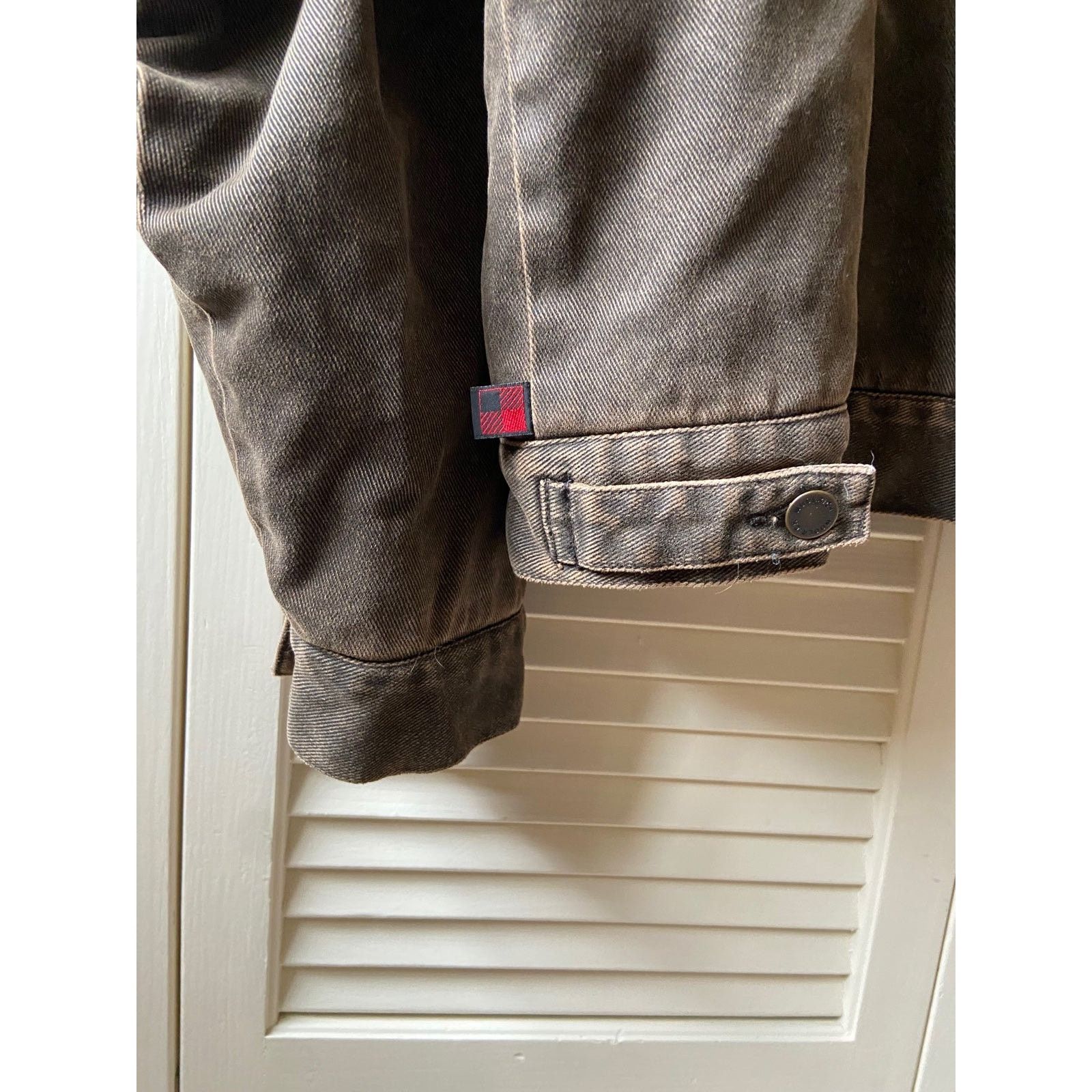 Vintage × Woolrich Woolen Mills Vintage Woolrich Fleece Blanket Lined Brown Work Jacket XL Size US XL / EU 56 / 4 - 5 Thumbnail
