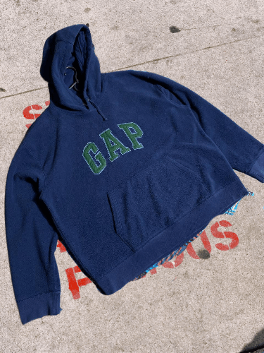 Gap Vintage Gap Zip Up Hoodie blue soft size XL Size US XL / EU 56 / 4 - 1 Thumbnail