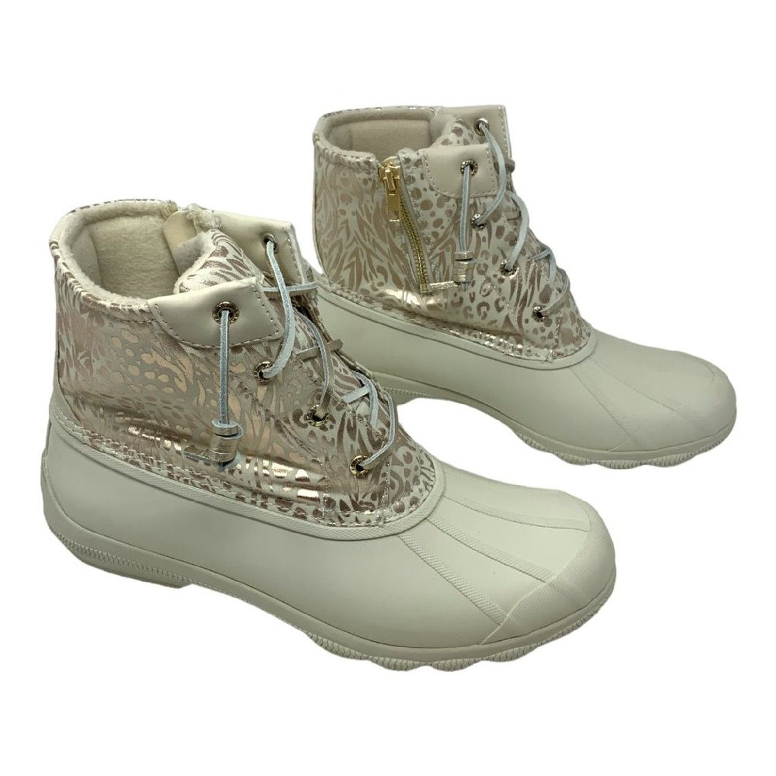 Sperry Sperry Saltwater Metallic Jacquard Duck Boot 10 NWT $110 MSP Size US 10 / IT 40 - 4 Thumbnail