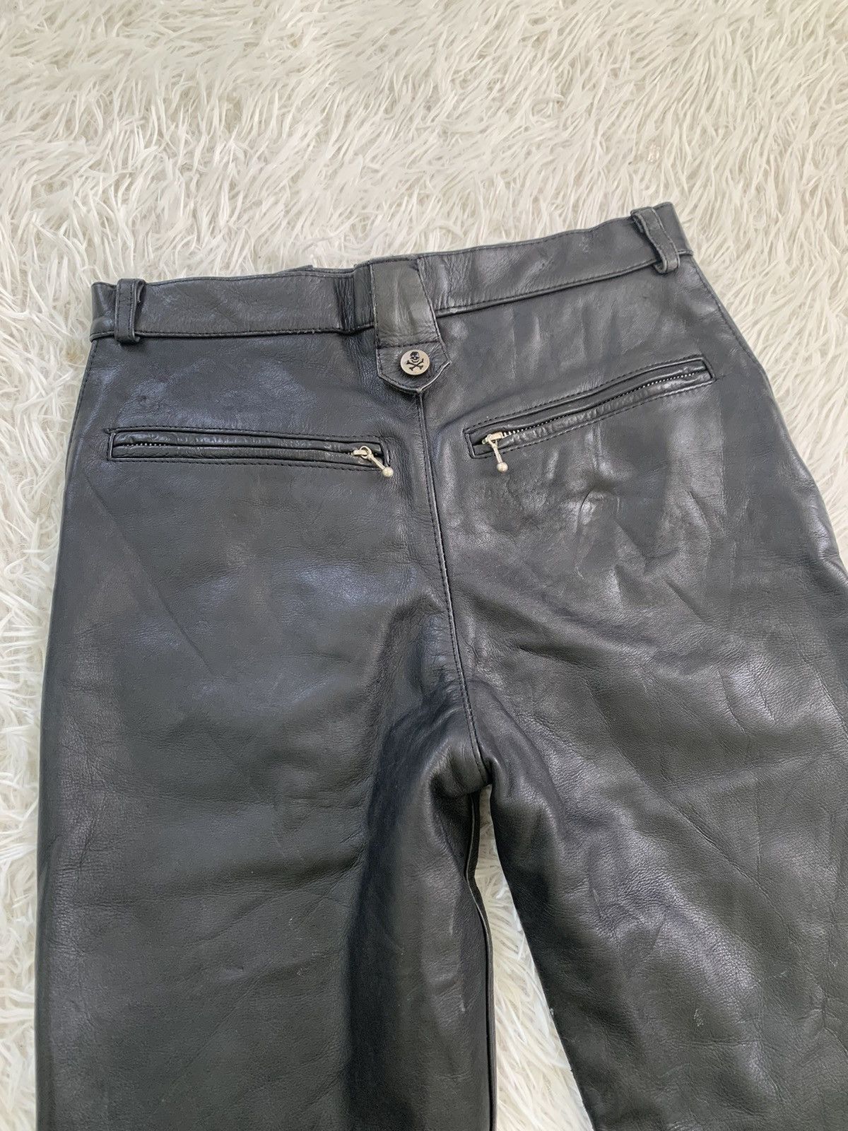 Leather Cuirs London Leather Pant Skull Button Size US 28 / EU 44 - 7 Thumbnail