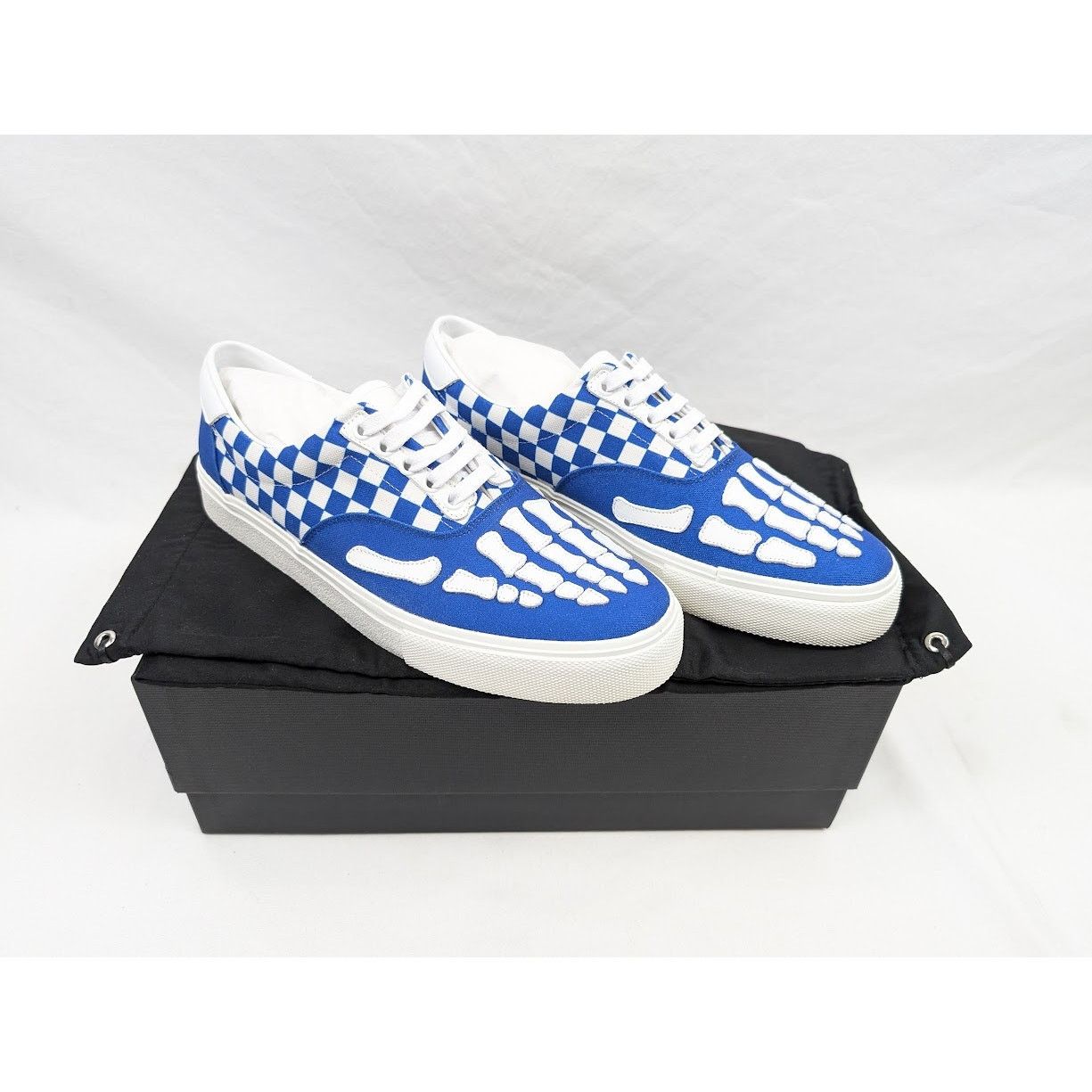 Amiri o1rshd1 Checkered Skel Toe Lace Up in Blue/White Size US 9 / EU 42 - 21 Thumbnail