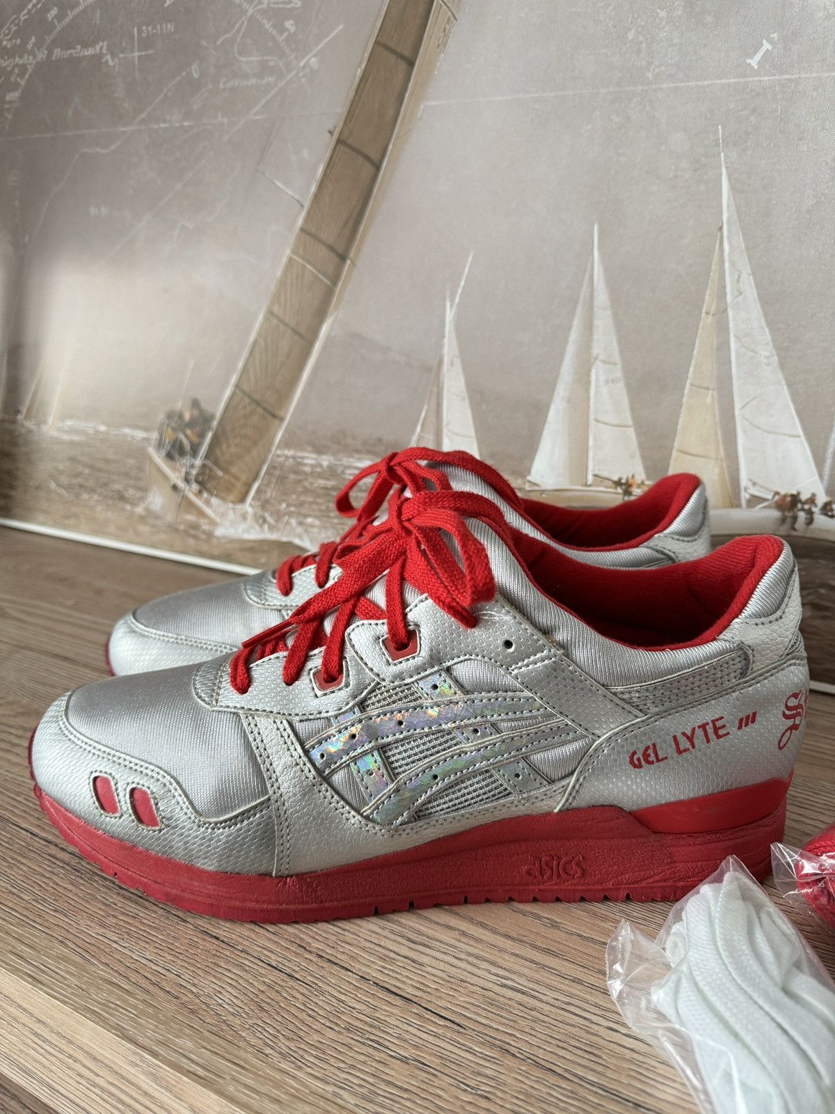 Asics × Ronnie Fieg ASICS x Ronnie Fieg x David Z Gel Lyte 3 Stainless Stell Size US 10.5 / EU 43-44 - 2 Thumbnail
