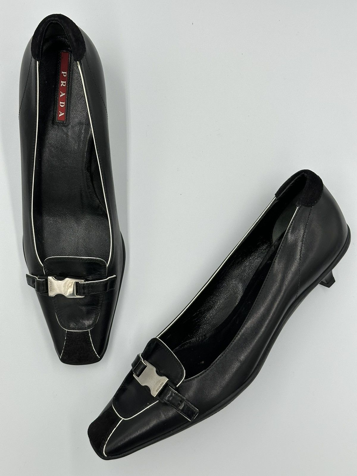 Prada Prada leather pumps heels Size US 6.5 / IT 36.5 - 1 Thumbnail