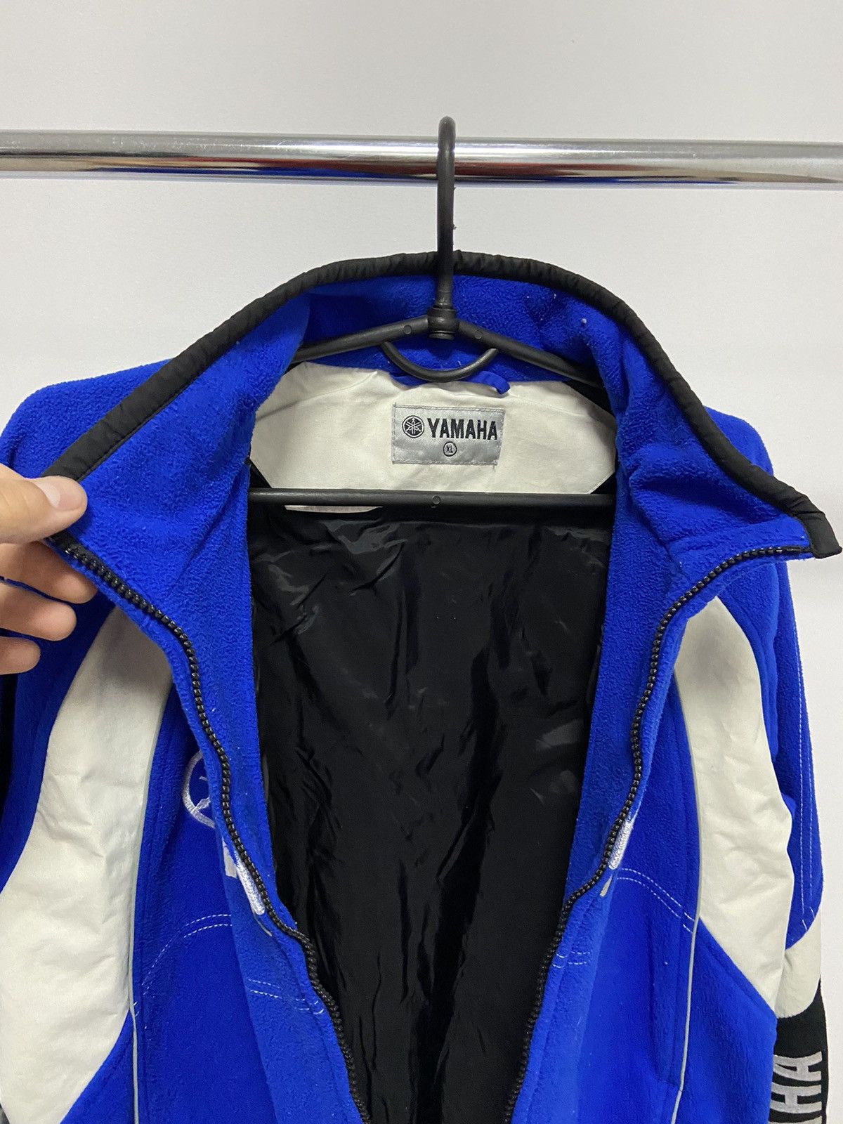 Vintage × Yamaha Yamaha Moto Racing Vintage Big Logo Sweatshirt Zip Jacket Size US XL / EU 56 / 4 - 8 Thumbnail
