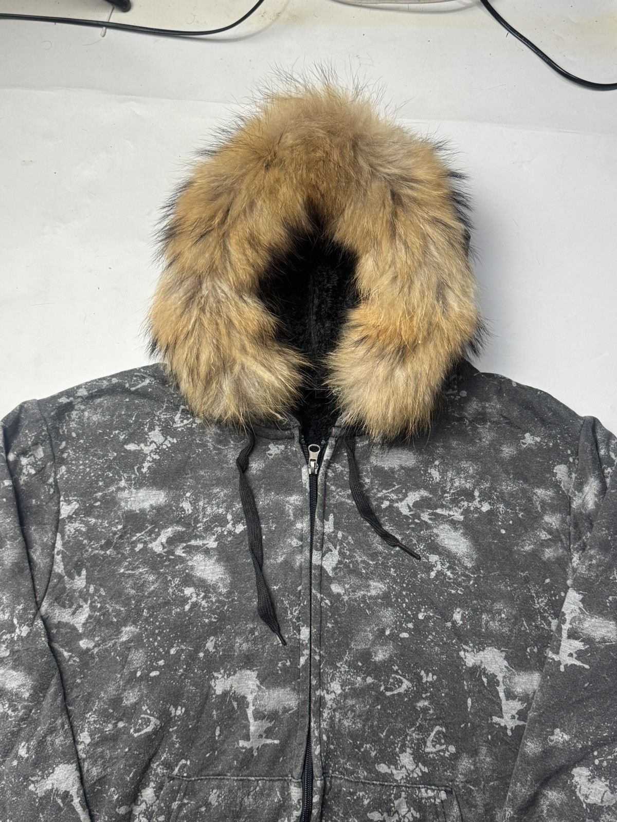 Le Grande Bleu (L.G.B.) Faux Fur LGB Defective Struct Hoodie Size US M / EU 48-50 / 2 - 3 Thumbnail