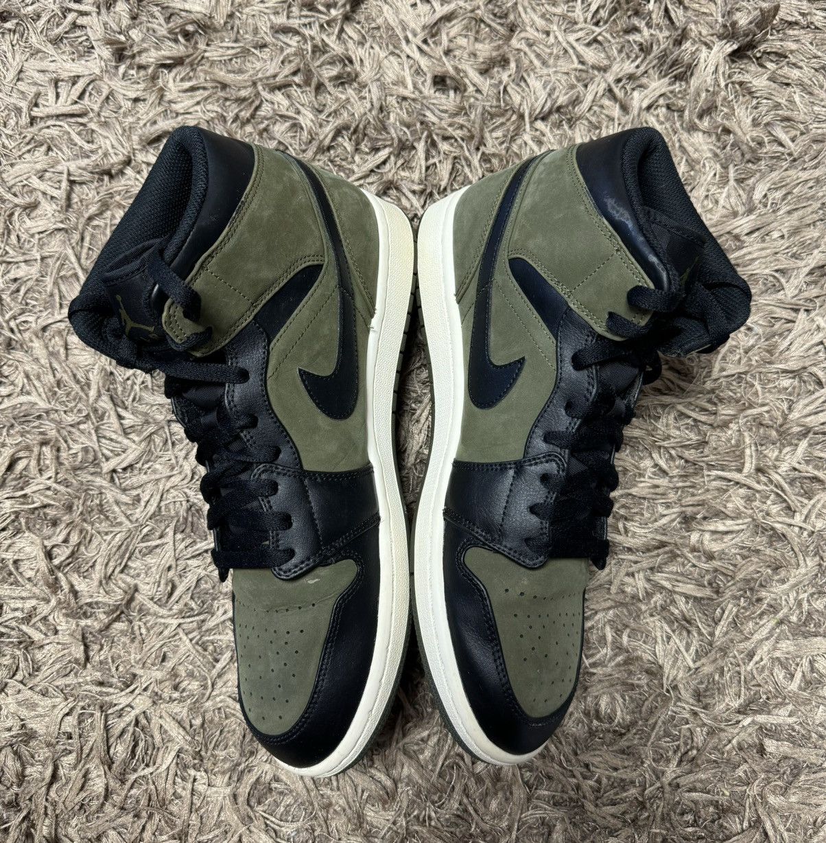 Nike Nike Air Jordan 1 canvas olive/black 10.5 US high Size US 10.5 / EU 43-44 - 5 Thumbnail
