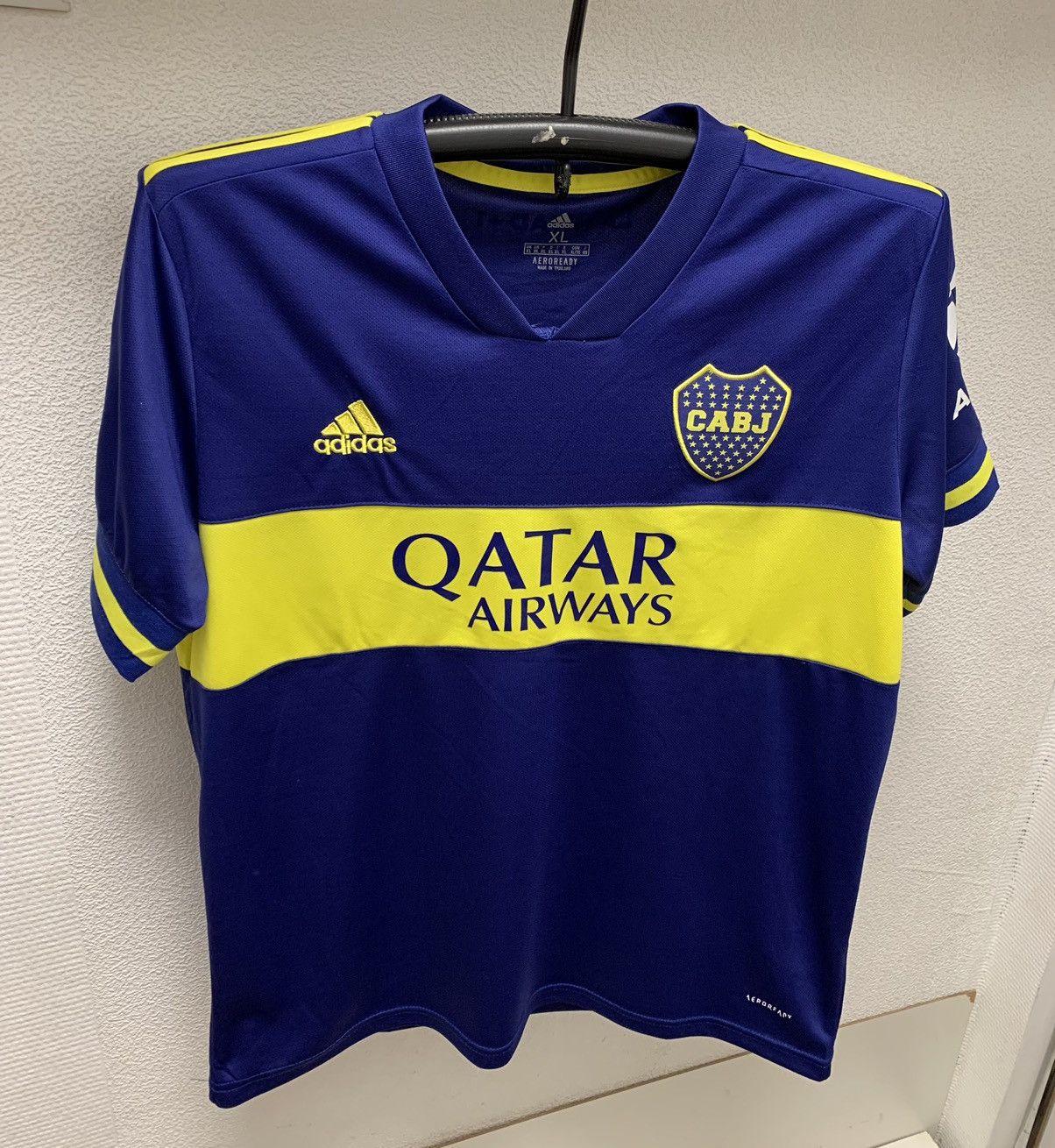 Adidas Boca Juniors CABJ soccer jersey Xl Qatar airways Size US XL / EU 56 / 4 - 1 Thumbnail