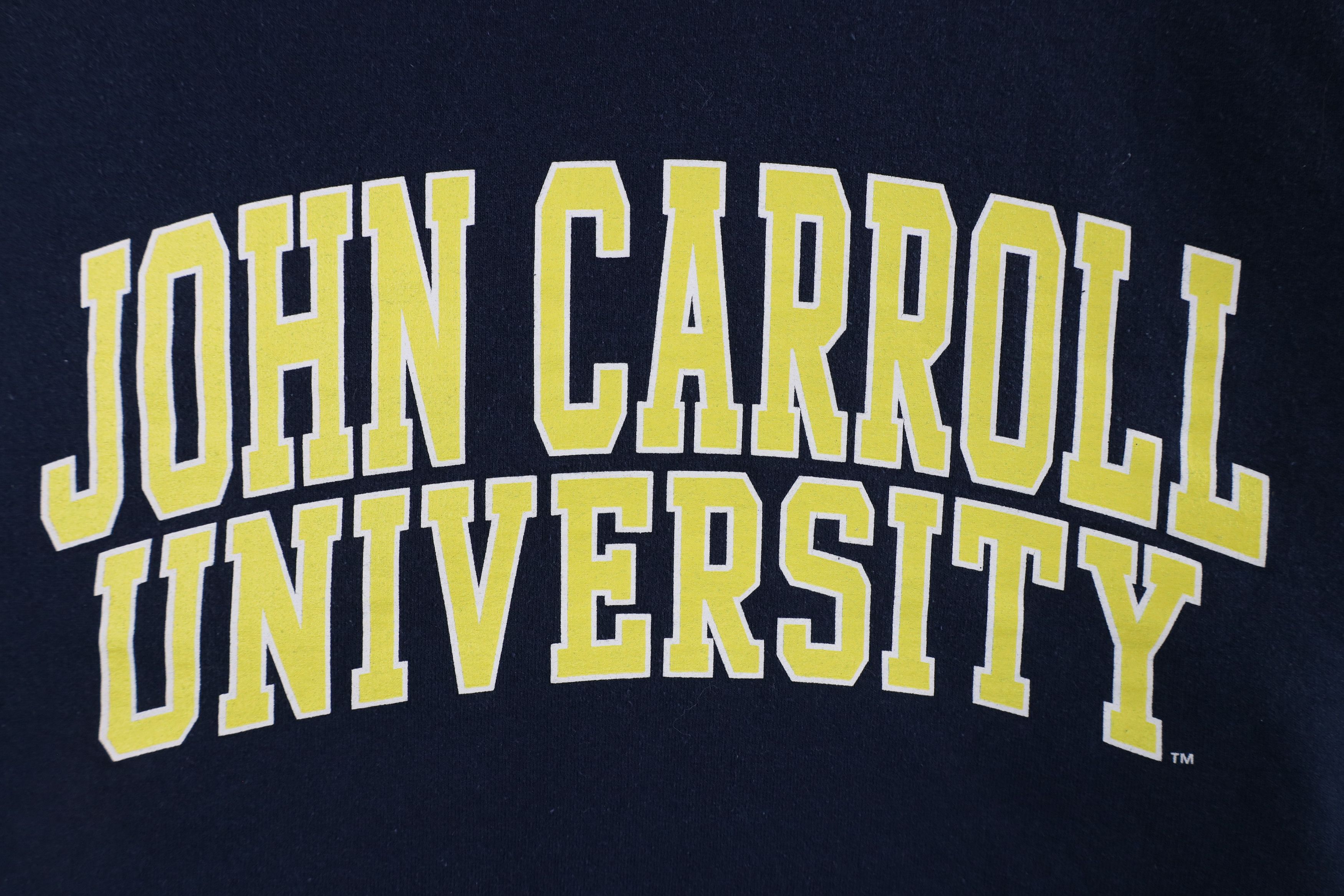 Vintage Vintage 90s John Carroll University Crewneck Sweatshirt Blue Size US M / EU 48-50 / 2 - 4 Thumbnail