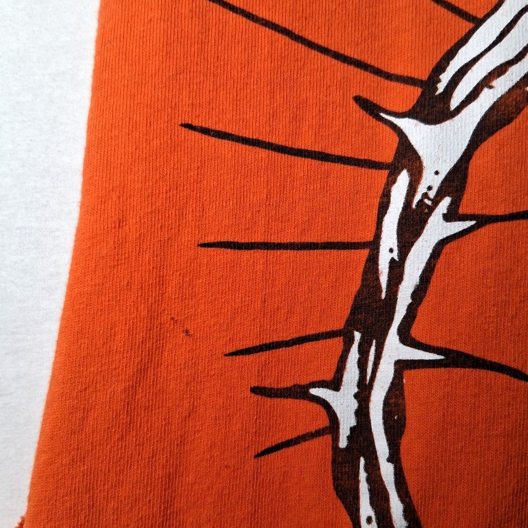Vintage Worthy Is The Lamb Cutoff Muscle T Shirt M Christian Jesus Religious Crown READ Shirt Men Orange Cotton Delta Pro Weight Size US M / EU 48-50 / 2 - 7 Thumbnail