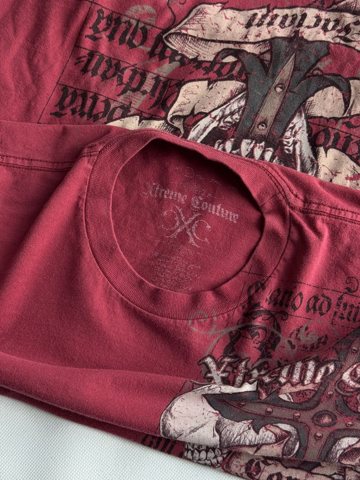 Ken Carson Affliction Ken carson Style Grunge Skull Tee Red L size Goth Size US L / EU 52-54 / 3 - 19 Thumbnail