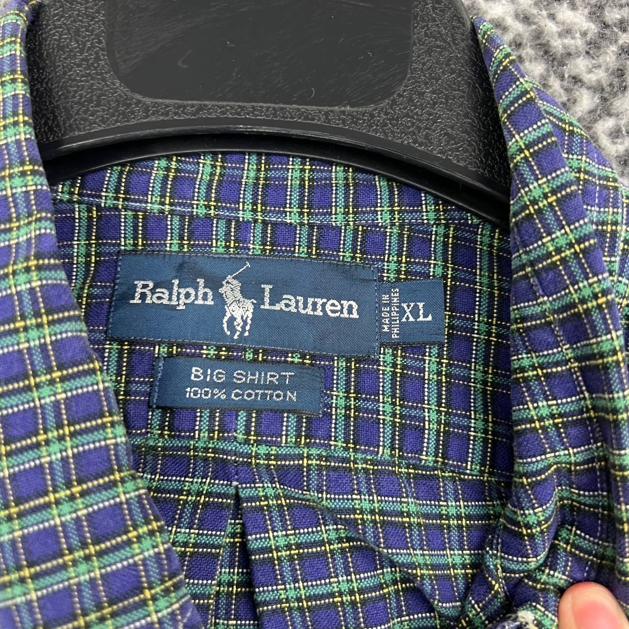 Ralph Lauren Vintage Ralph Lauren Button Down Big Shirt Men XL Plaid Size US XL / EU 56 / 4 - 2 Thumbnail