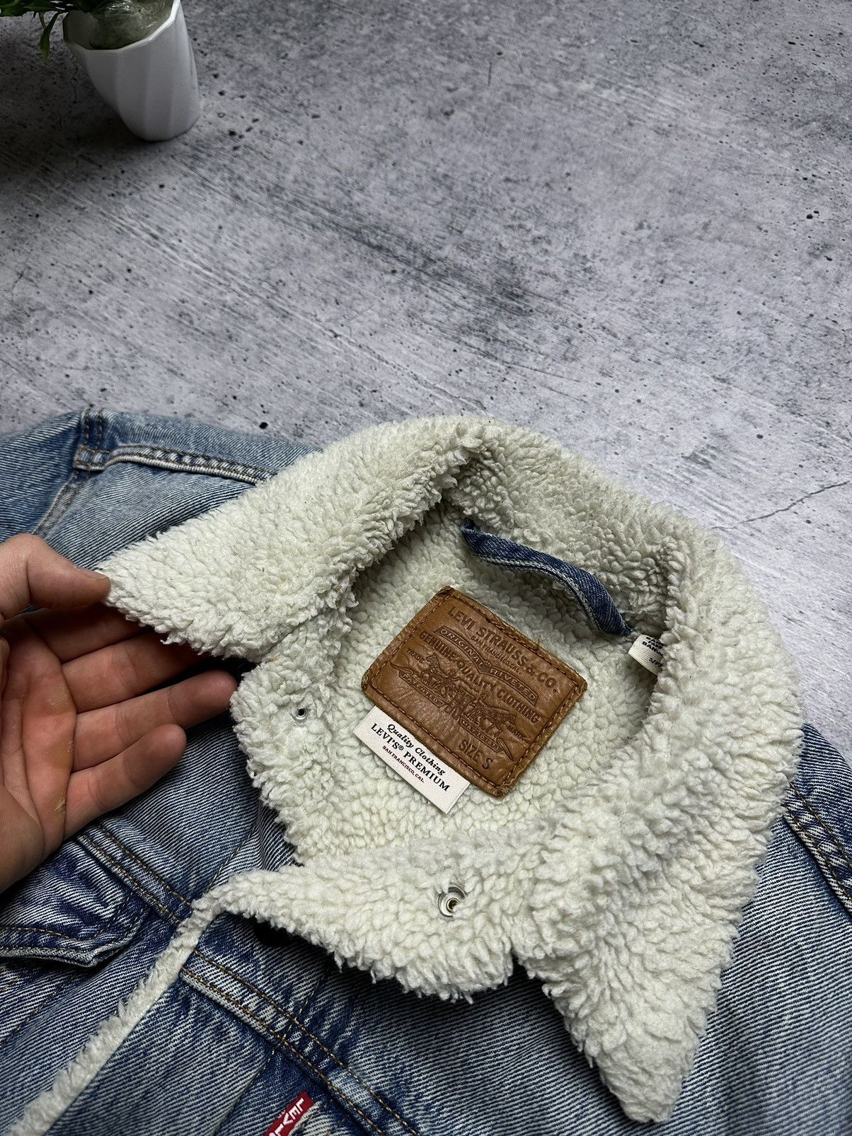 Levi's Vintage 90’s Levi’s Corduroy Denim Jeans Faded Sherpa Jacket Size US S / EU 44-46 / 1 - 4 Thumbnail