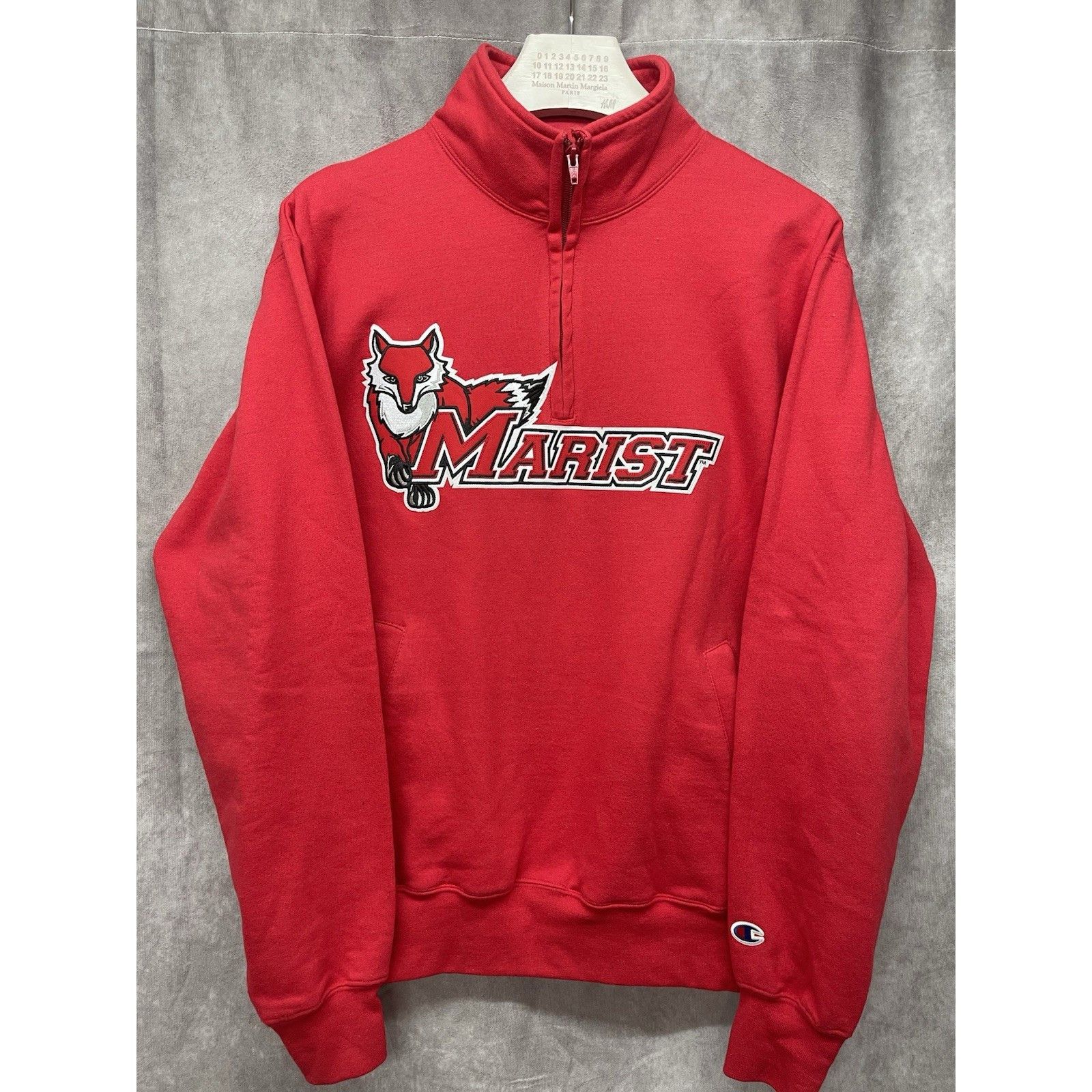 Champion Vintage Champion Marist College Red Foxes 1/4 Zip Red Sweats Size US M / EU 48-50 / 2 - 1 Thumbnail